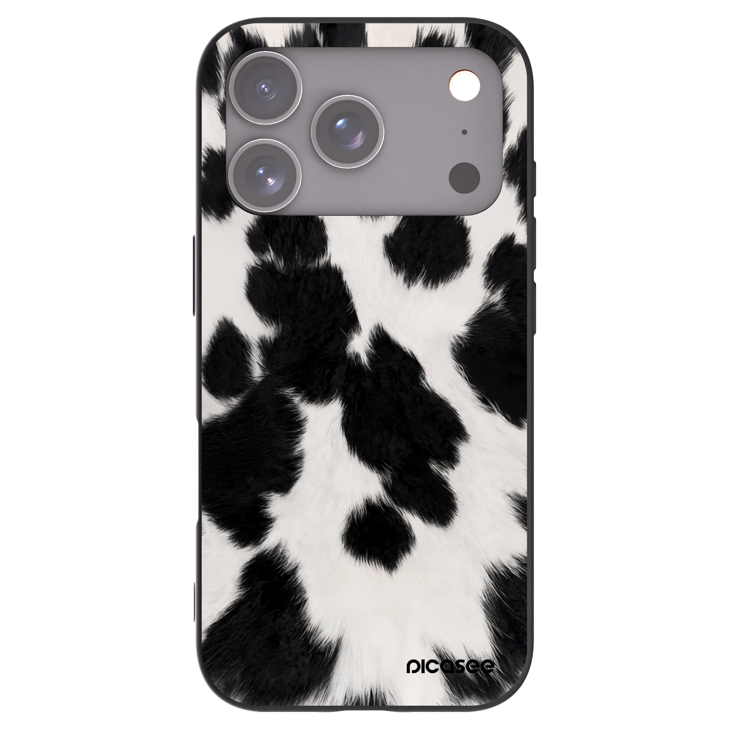 Picasee silikonový černý obal pro Apple iPhone 17 Pro - Black Moo