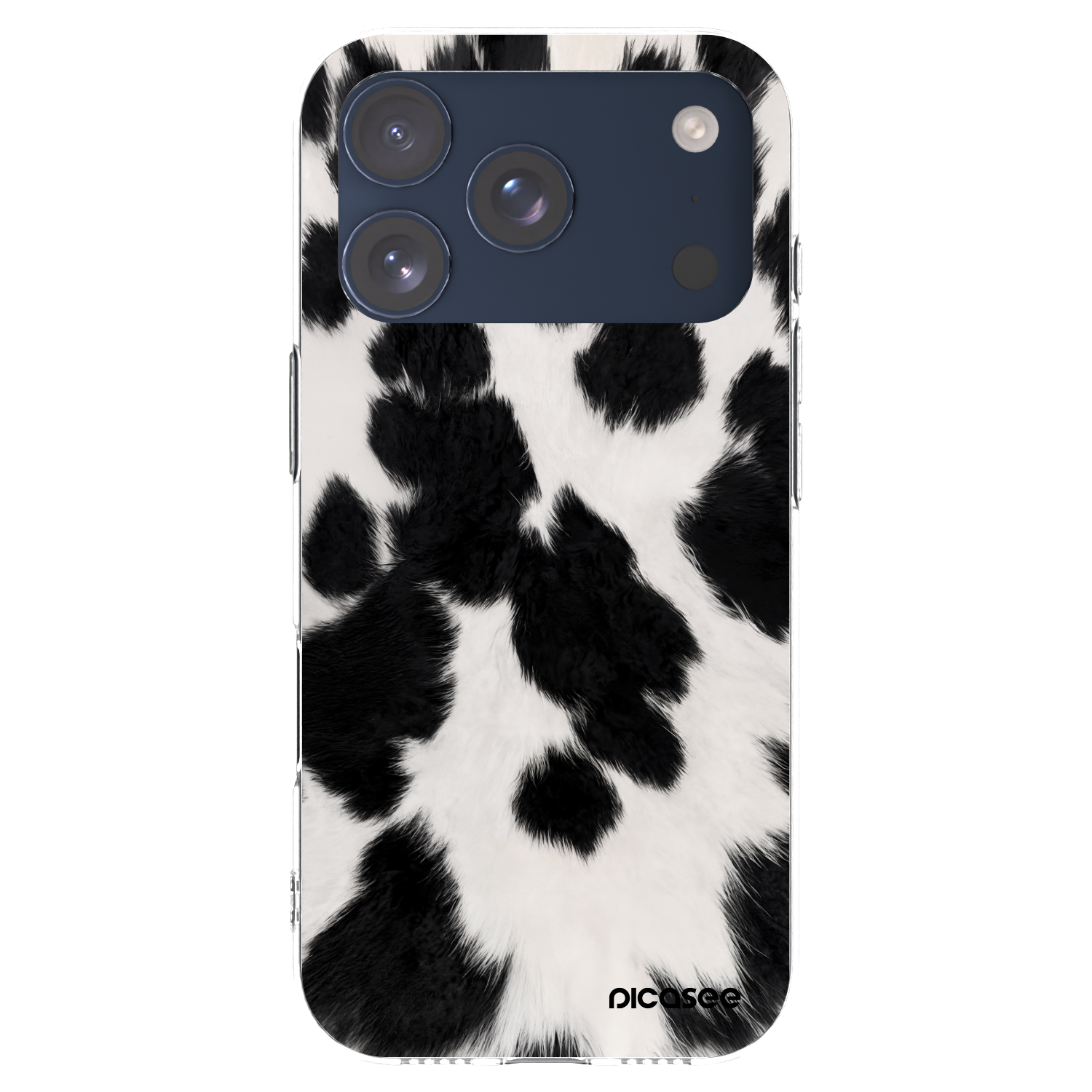 Picasee silikonový průhledný obal pro Apple iPhone 17 Pro - Black Moo