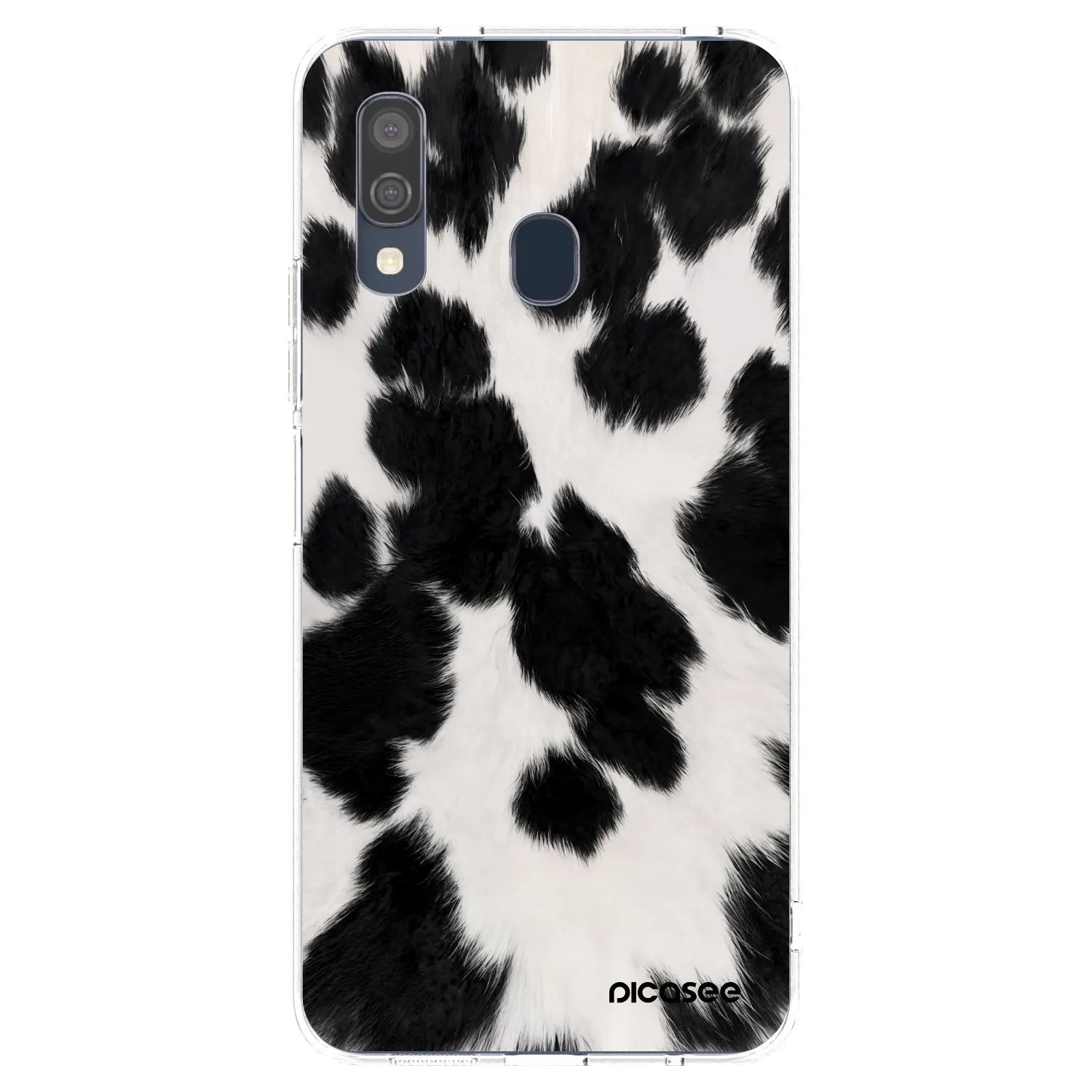 Picasee silikonový průhledný obal pro Samsung Galaxy A40 A405F - Black Moo