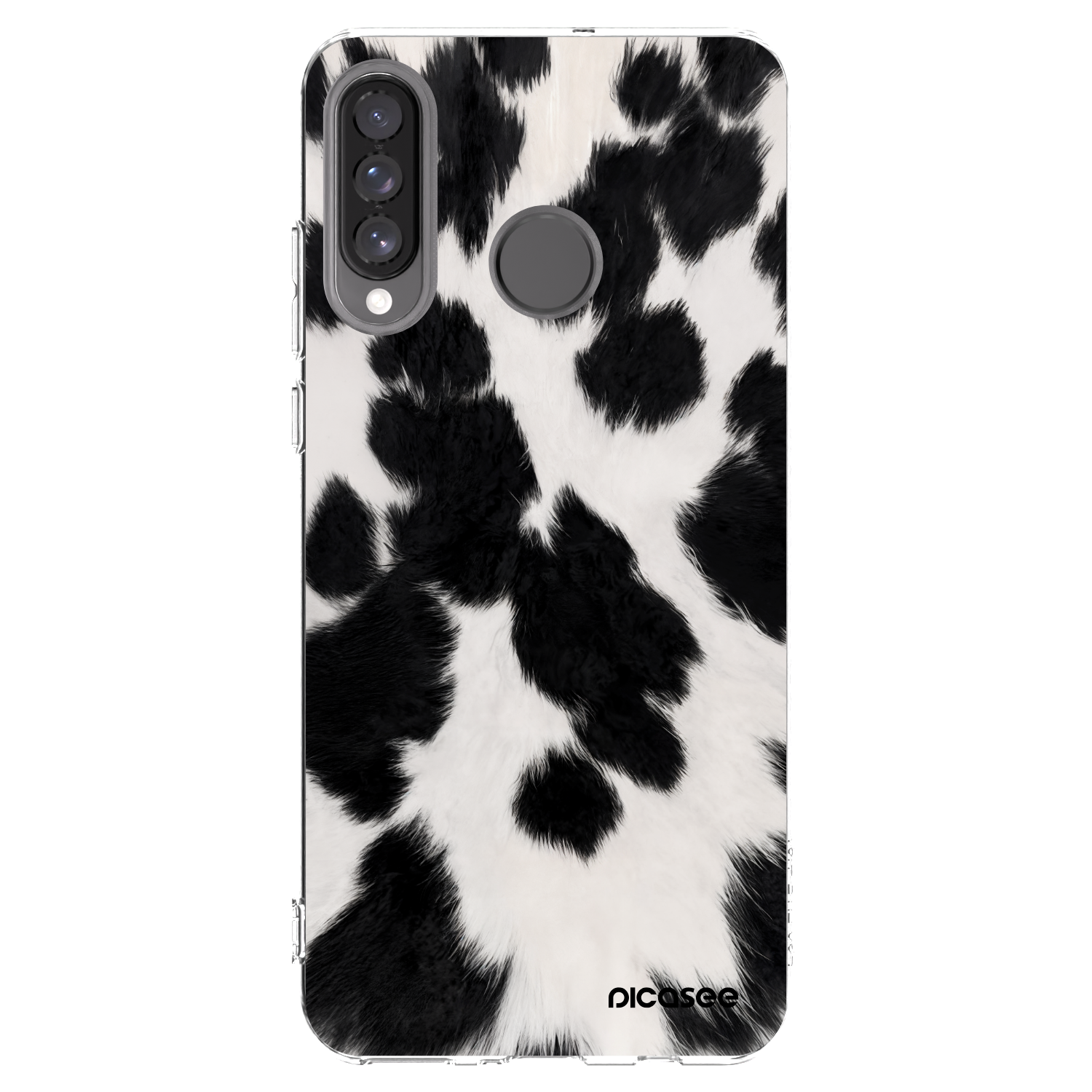 Picasee silikonový průhledný obal pro Huawei P30 Lite - Black Moo