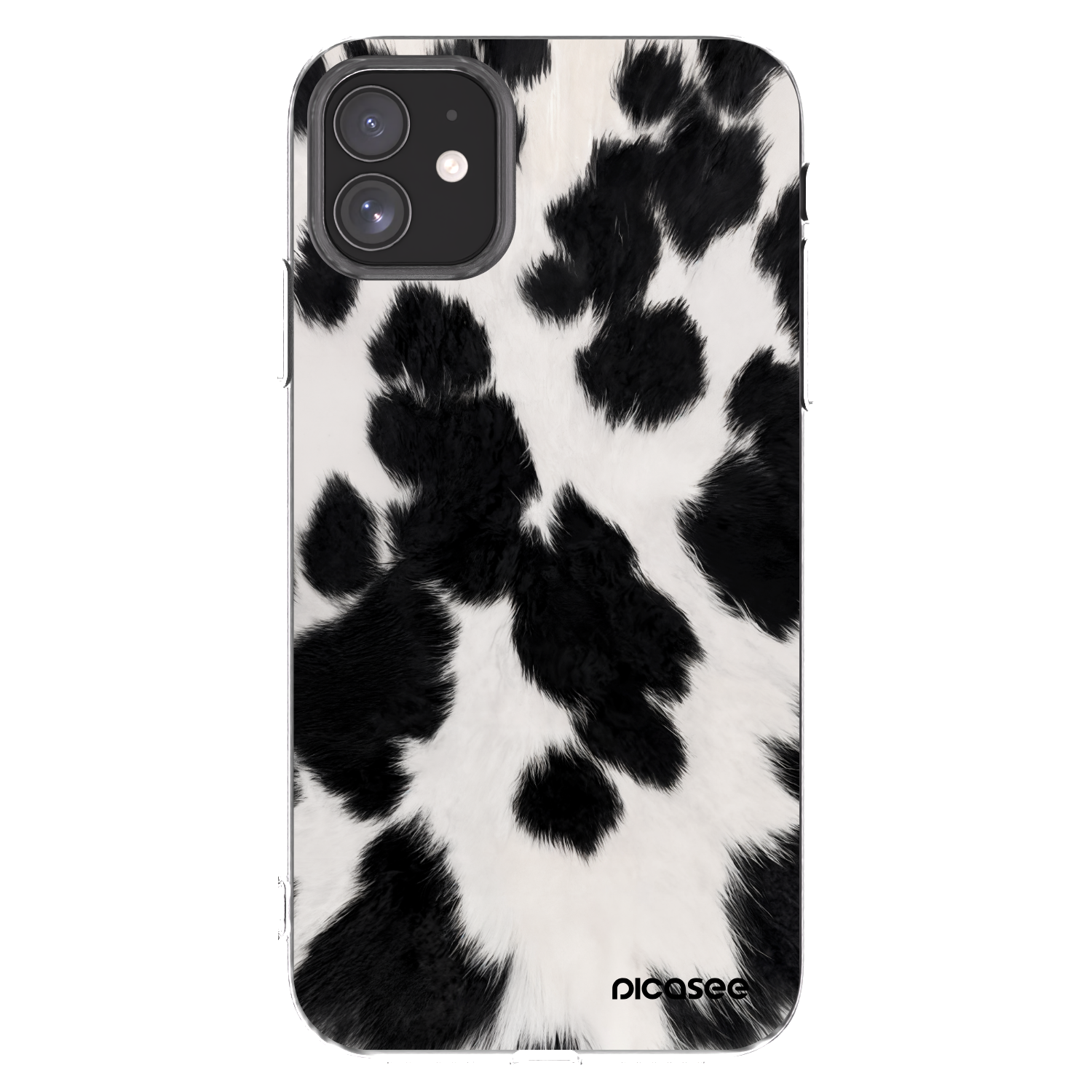 Picasee silikonový průhledný obal pro Apple iPhone 11 - Black Moo