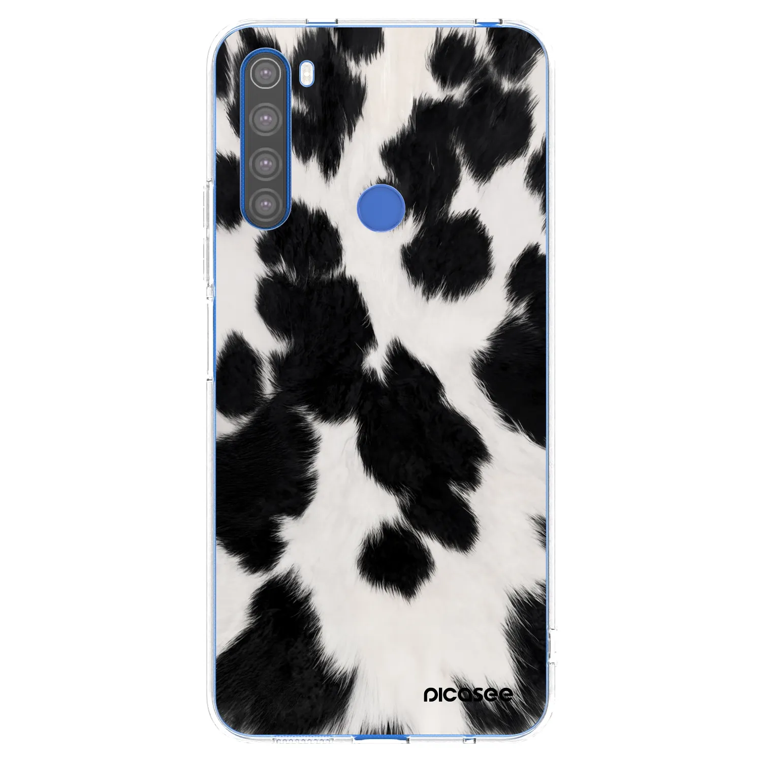 Picasee silikonový průhledný obal pro Xiaomi Redmi Note 8T - Black Moo
