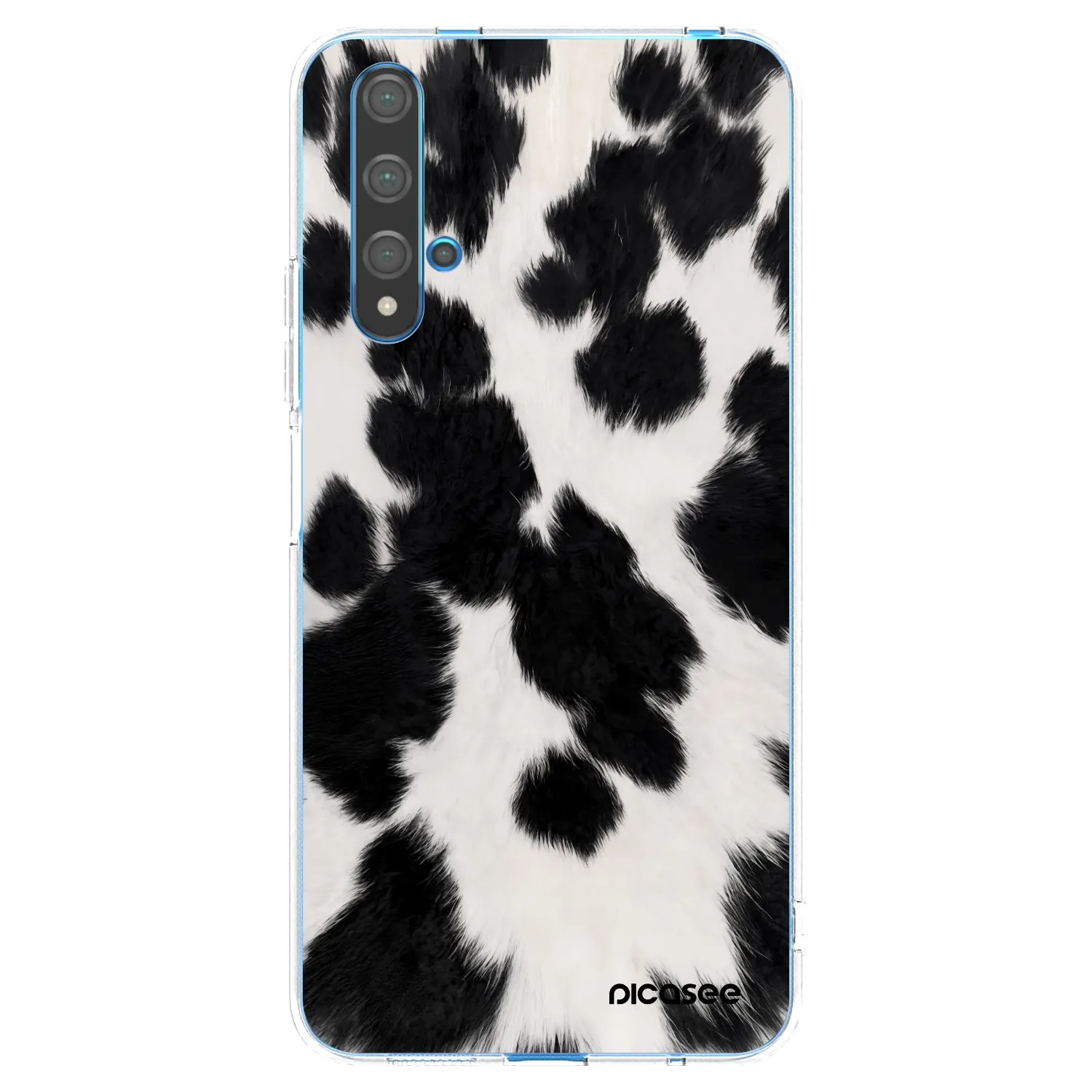 Picasee silikonový průhledný obal pro Huawei Nova 5T - Black Moo