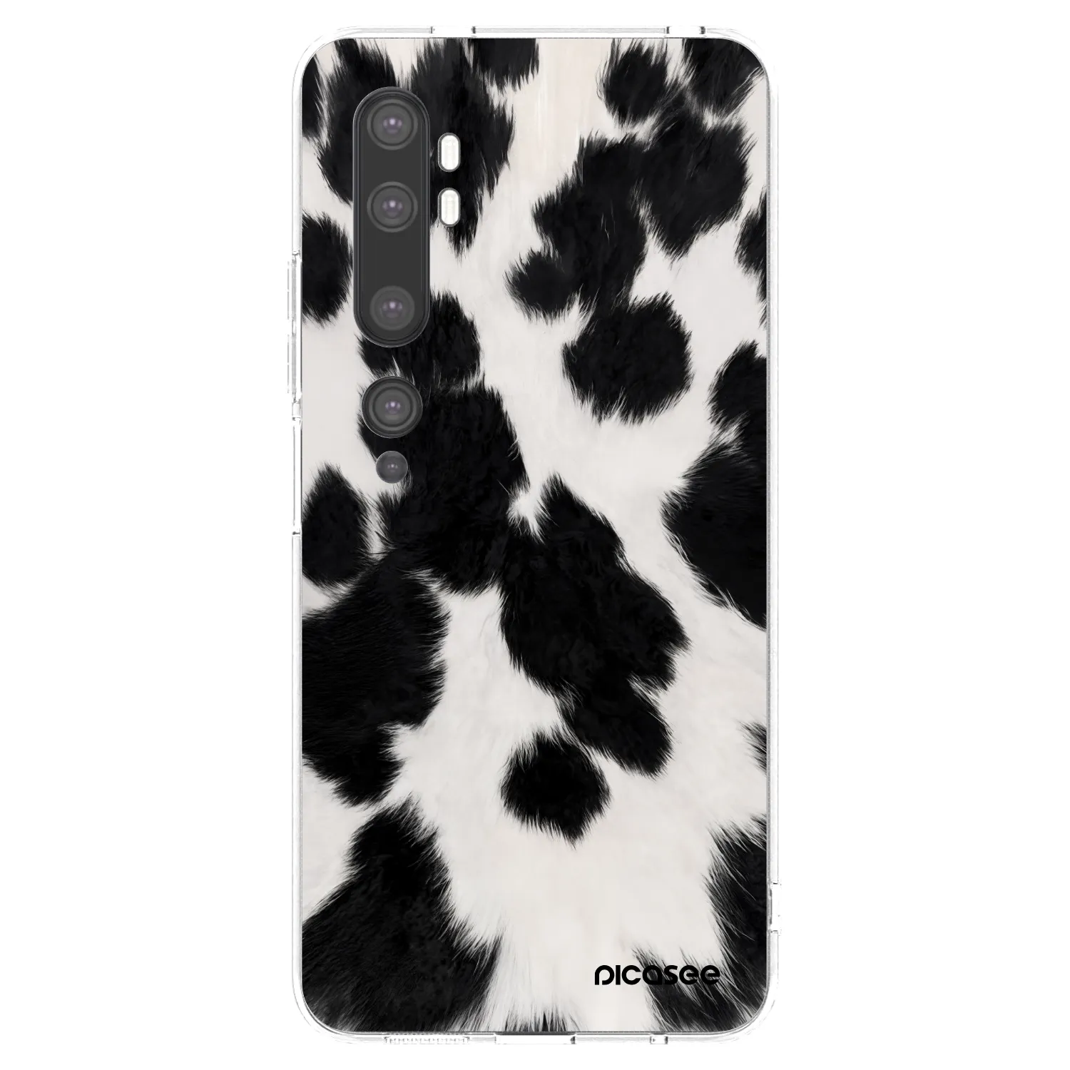 Picasee silikonový průhledný obal pro Xiaomi Mi Note 10 (Pro) - Black Moo