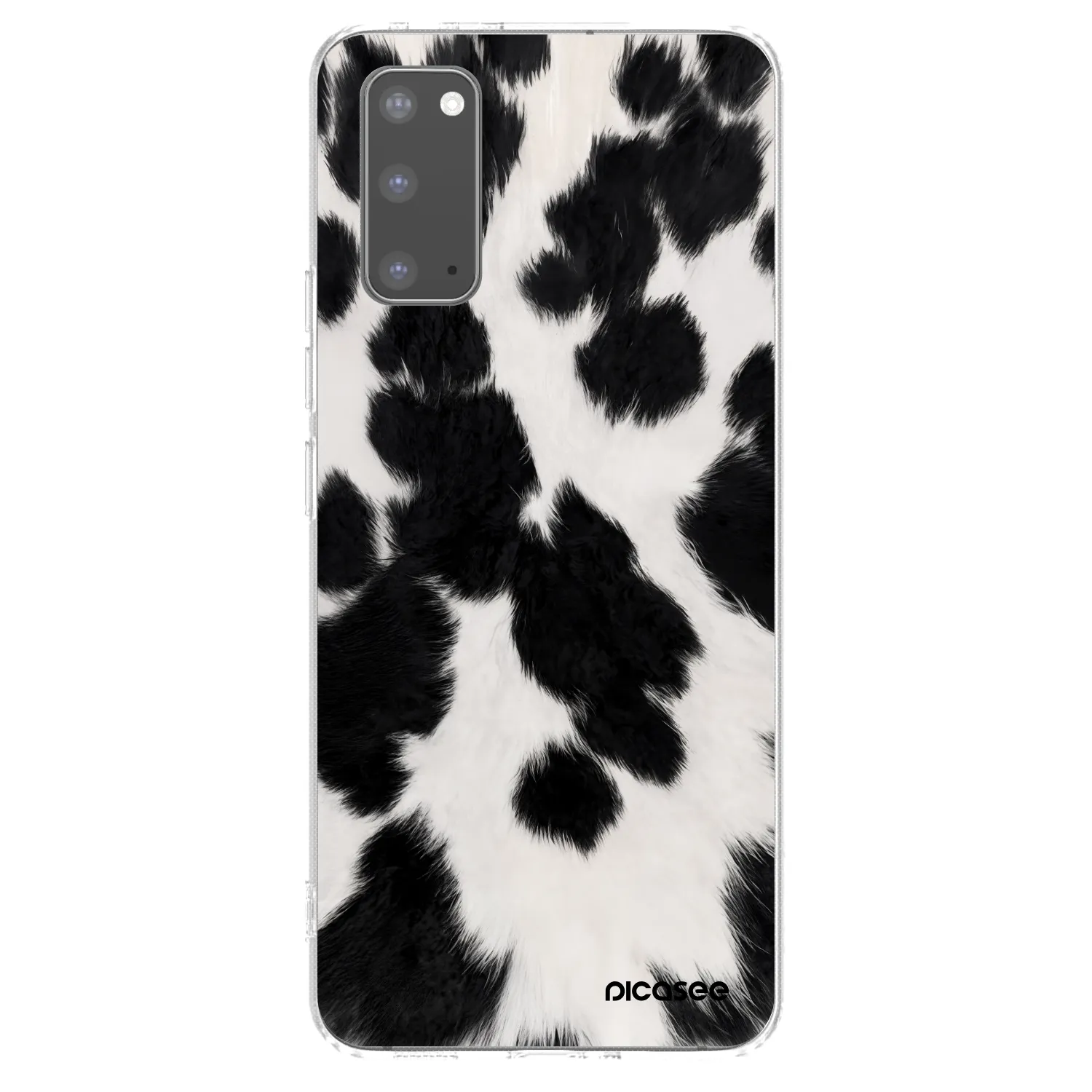 Picasee silikonový průhledný obal pro Samsung Galaxy S20 G980F - Black Moo