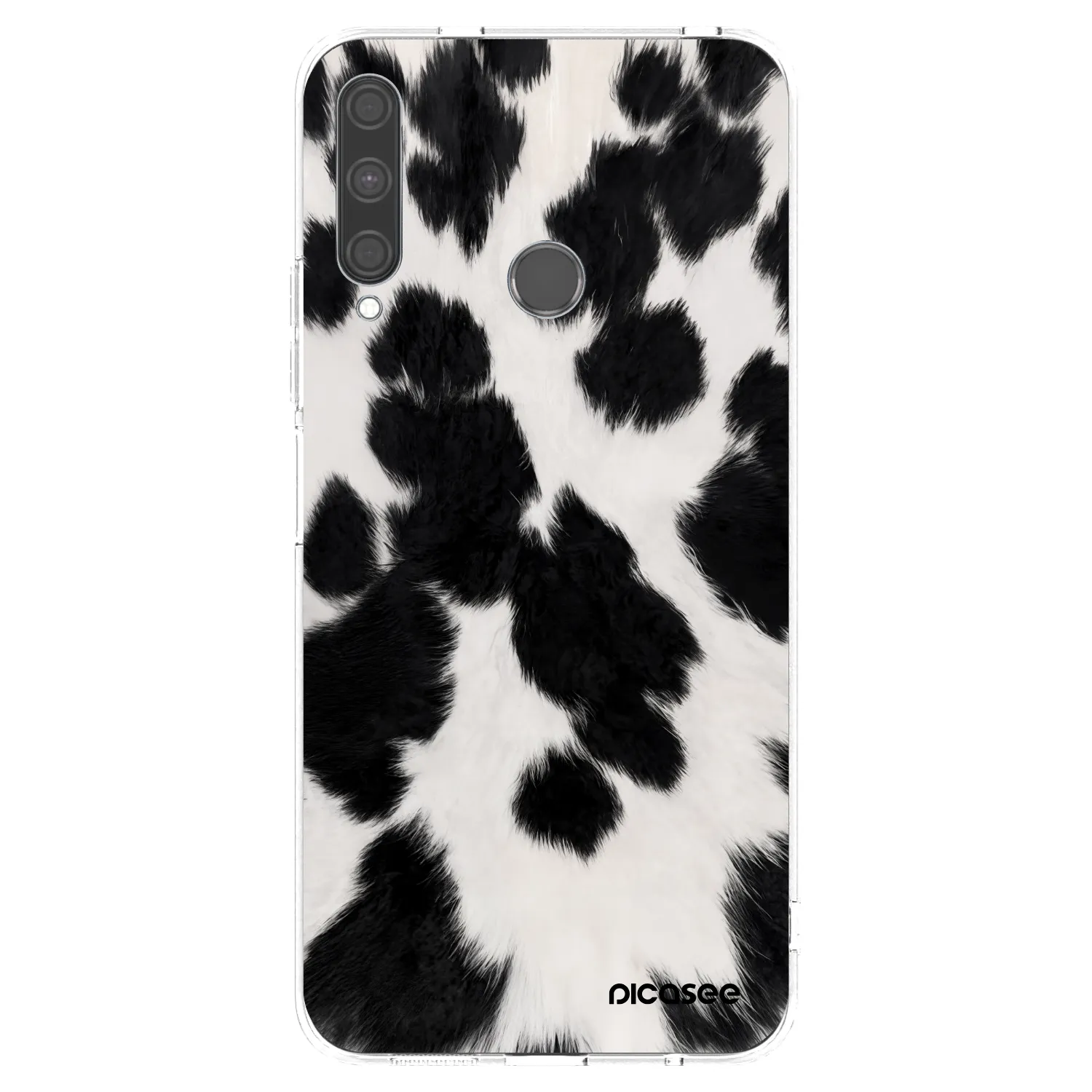 Picasee silikonový průhledný obal pro Huawei P40 Lite E - Black Moo