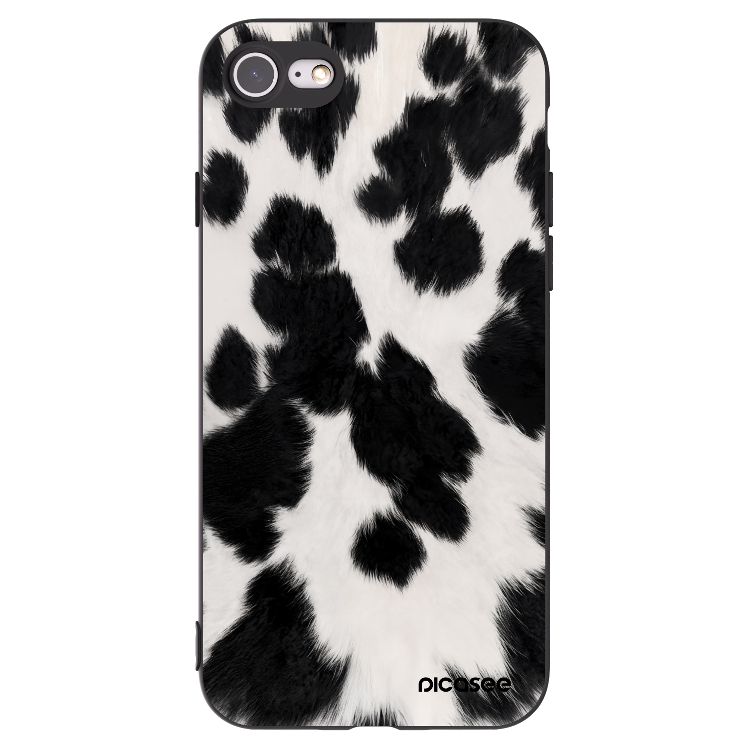 Picasee silikonový černý obal pro Apple iPhone SE 2020 - Black Moo