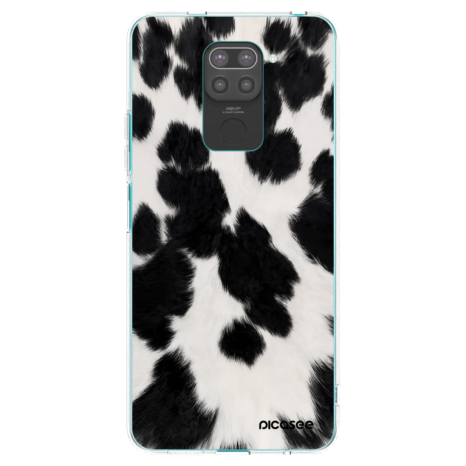 Picasee silikonový černý obal pro Xiaomi Redmi Note 9 - Black Moo