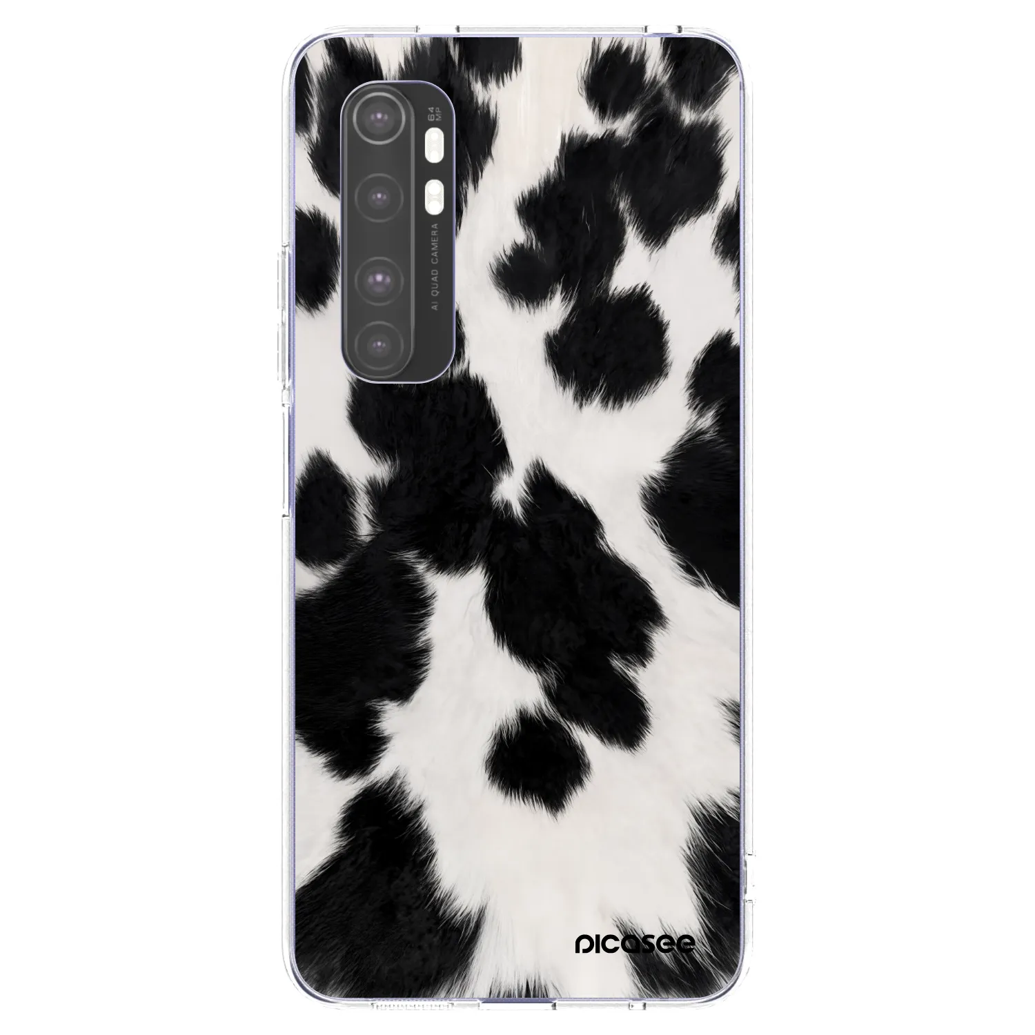 Picasee silikonový průhledný obal pro Xiaomi Mi Note 10 Lite - Black Moo