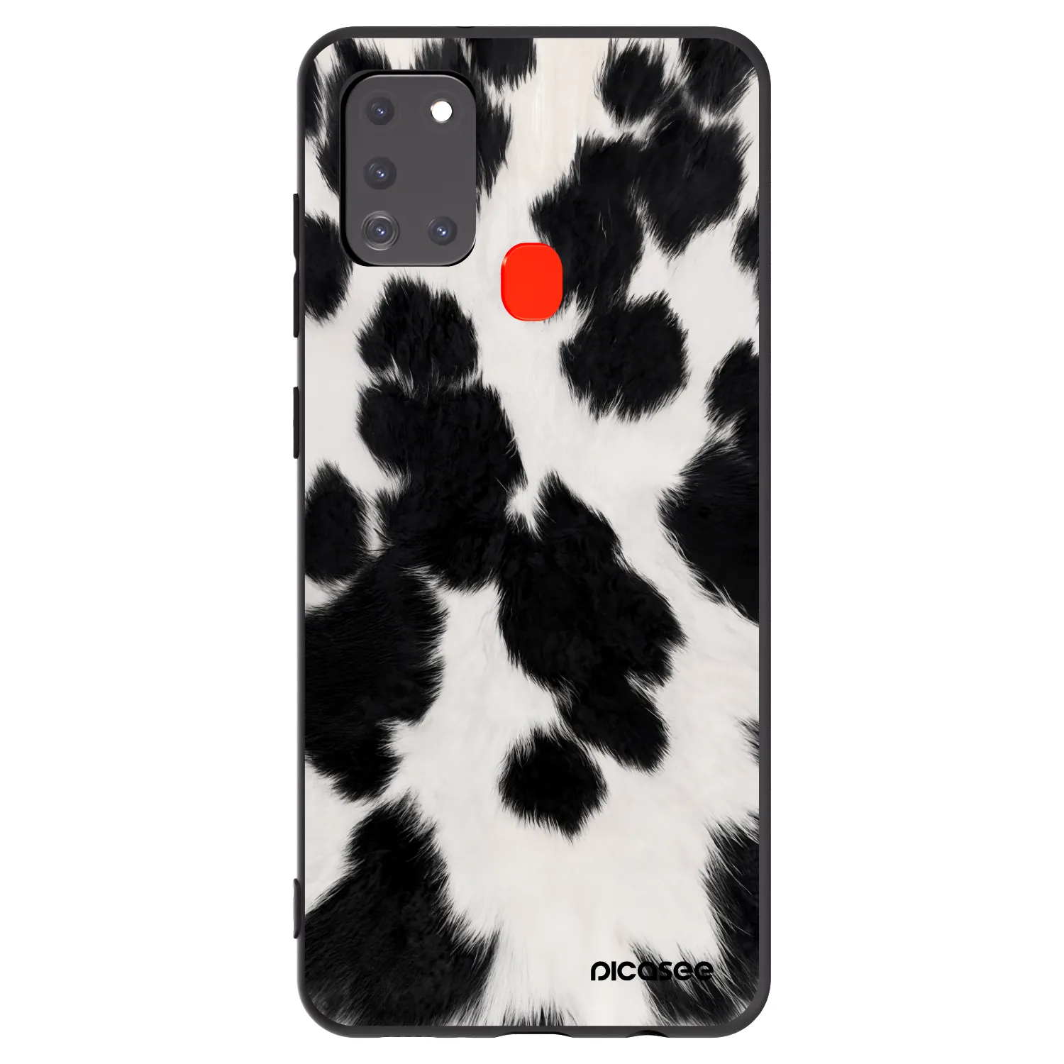 Picasee silikonový černý obal pro Samsung Galaxy A21s - Black Moo