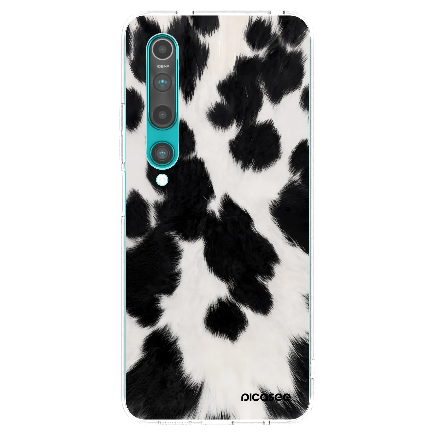 Picasee silikonový průhledný obal pro Xiaomi Mi 10 - Black Moo