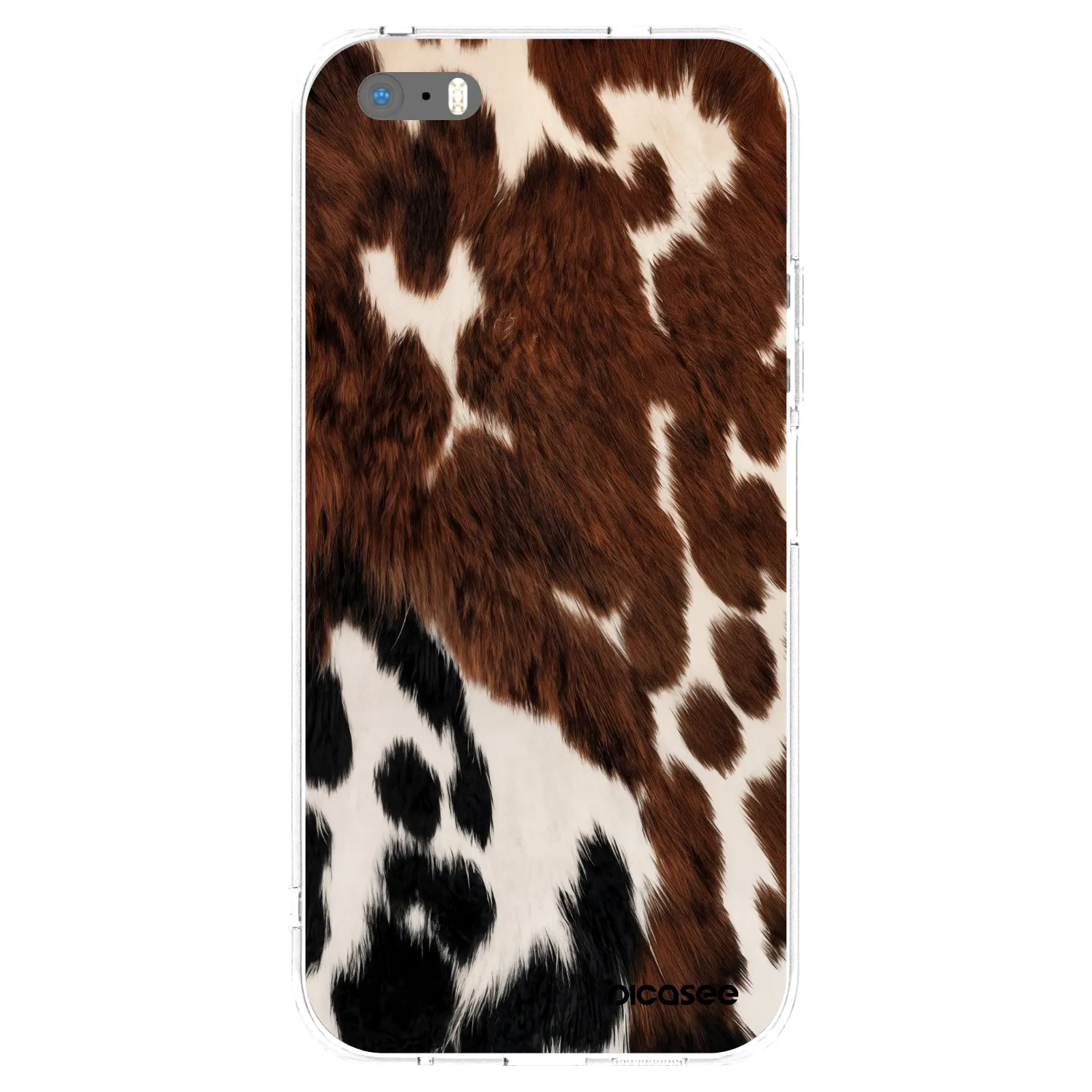 Picasee silikonový průhledný obal pro Apple iPhone 5/5S/SE - Rust
