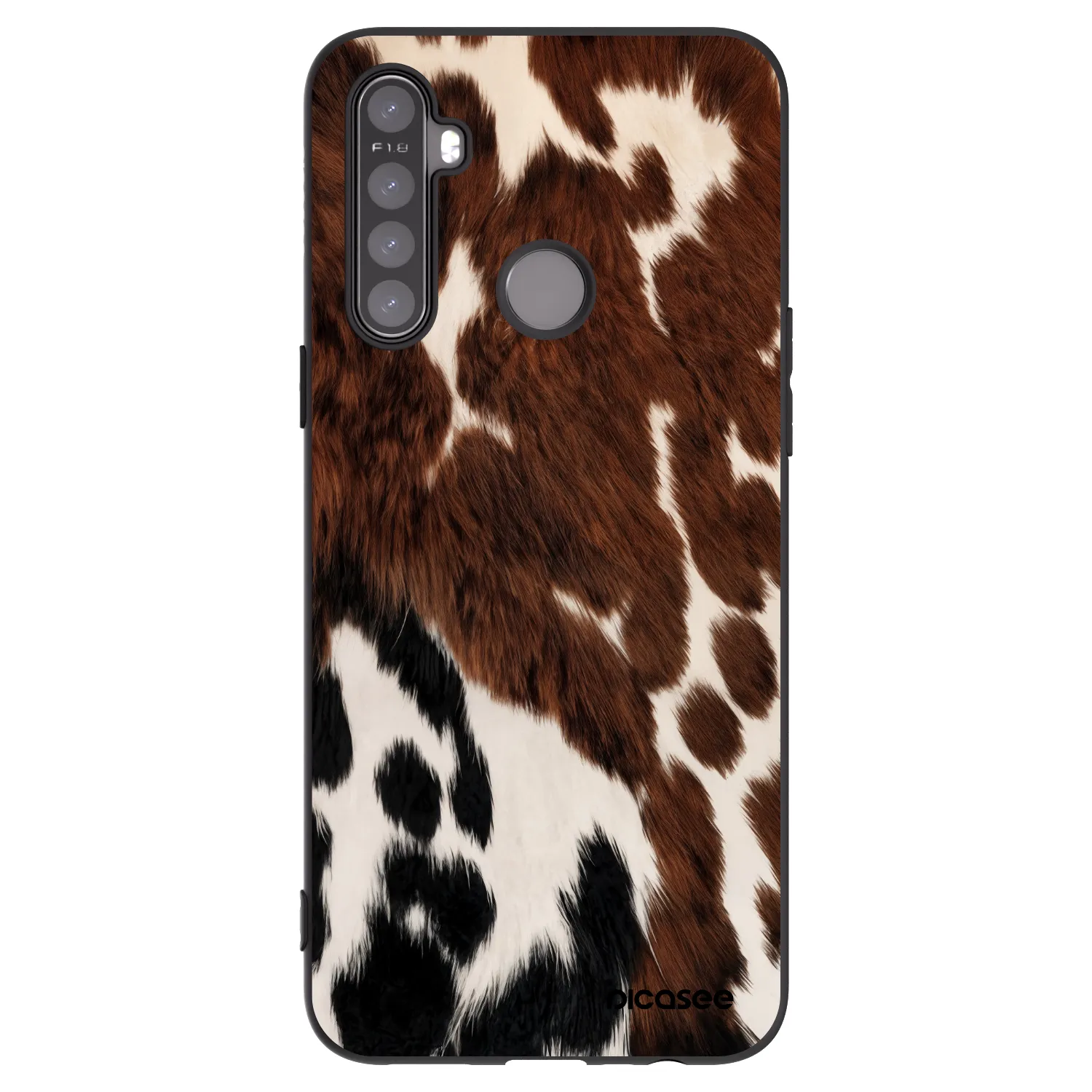 Picasee silikonový černý obal pro Realme 5 - Rust