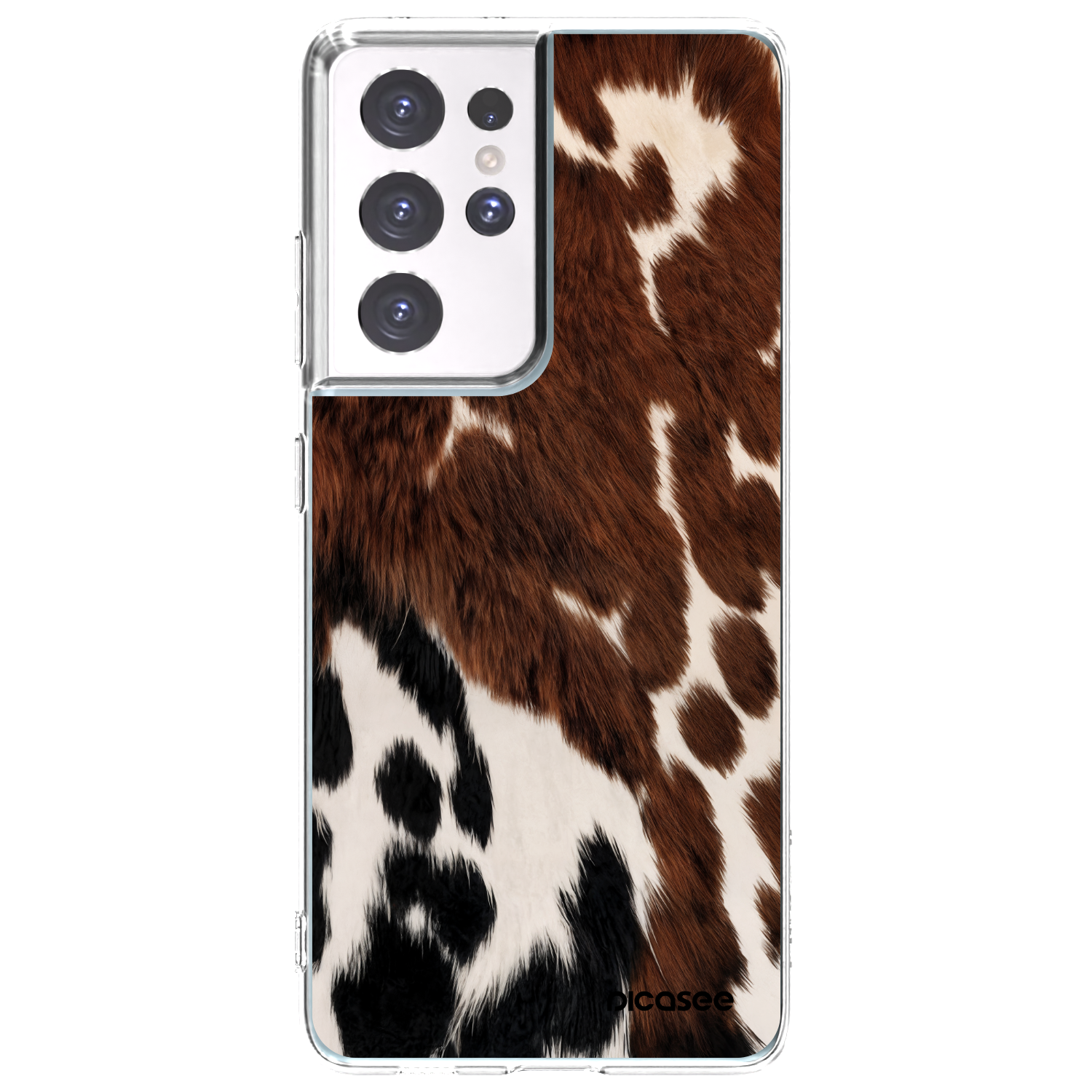 Picasee silikonový průhledný obal pro Samsung Galaxy S21 Ultra 5G G998B - Rust