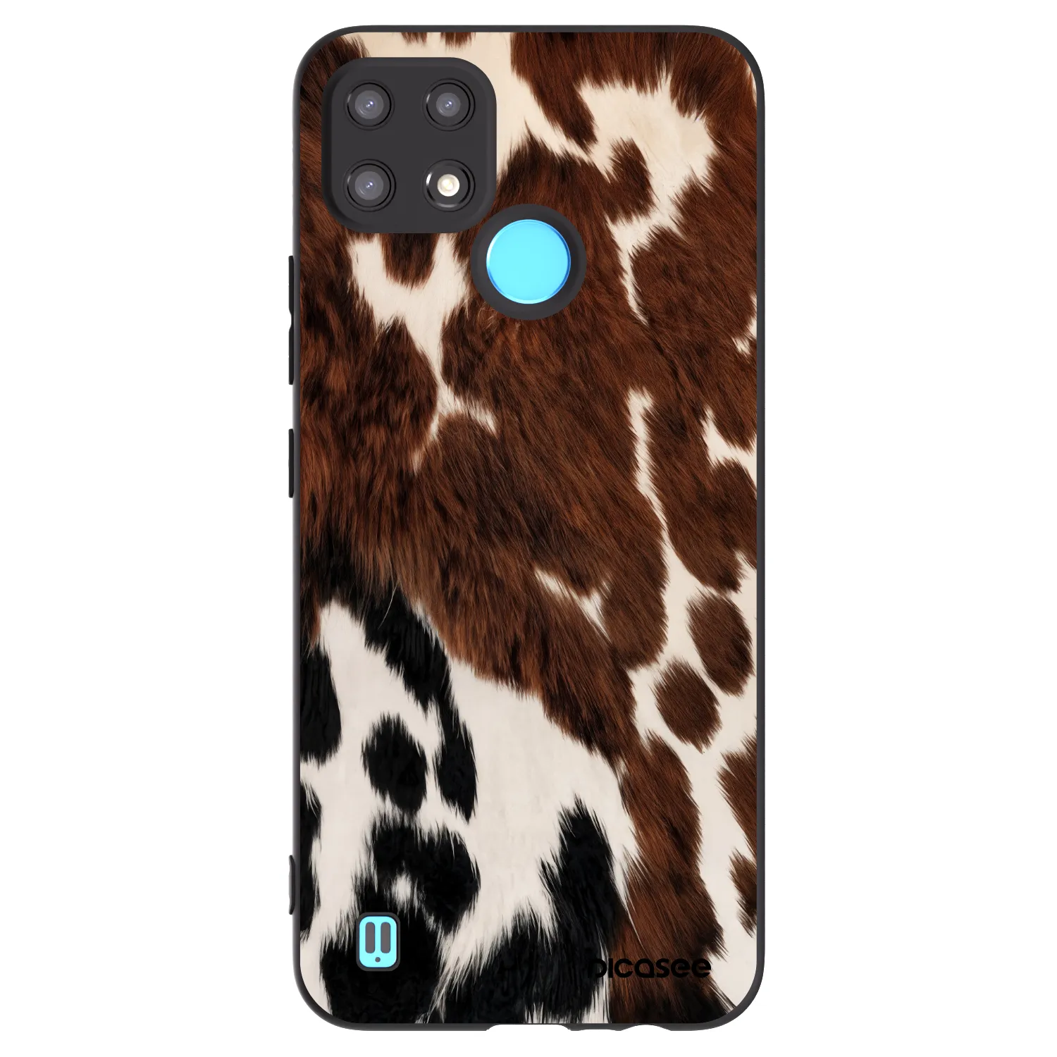 Picasee silikonový černý obal pro Realme C21 - Rust