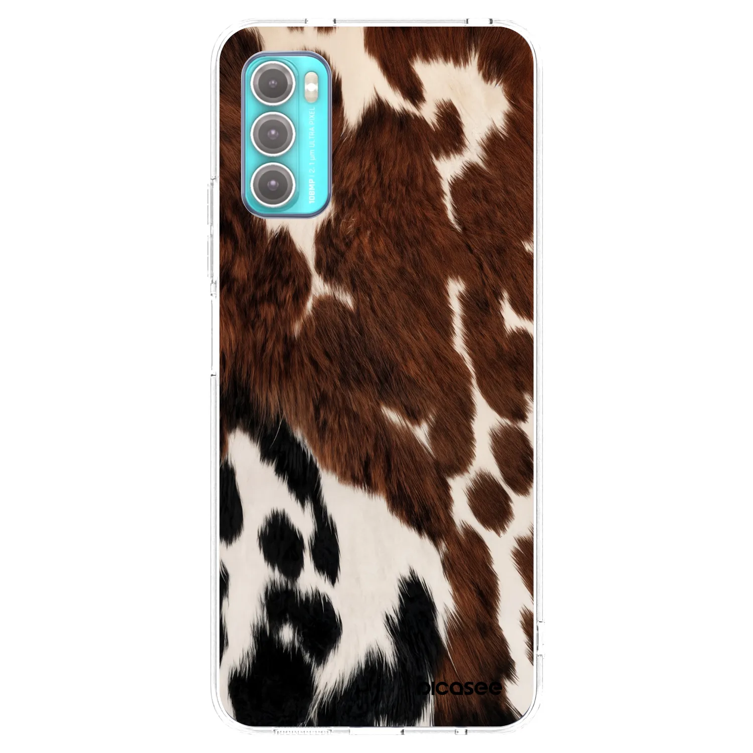 Picasee silikonový průhledný obal pro Motorola Moto G60 - Rust