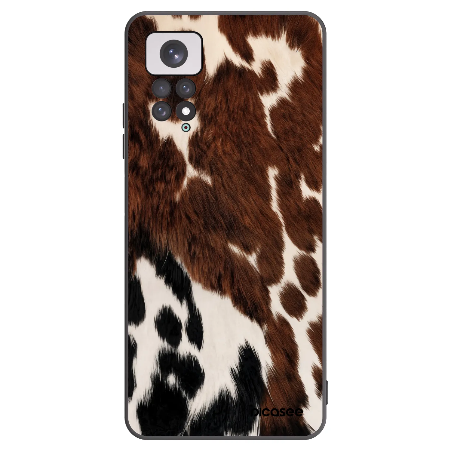 Picasee silikonový černý obal pro Xiaomi Redmi Note 11 - Rust