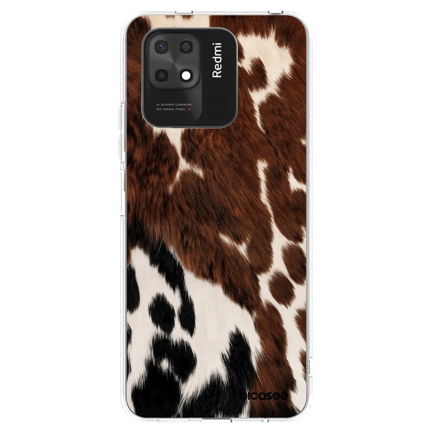 Picasee silikonový průhledný obal pro Xiaomi Redmi 10C - Rust