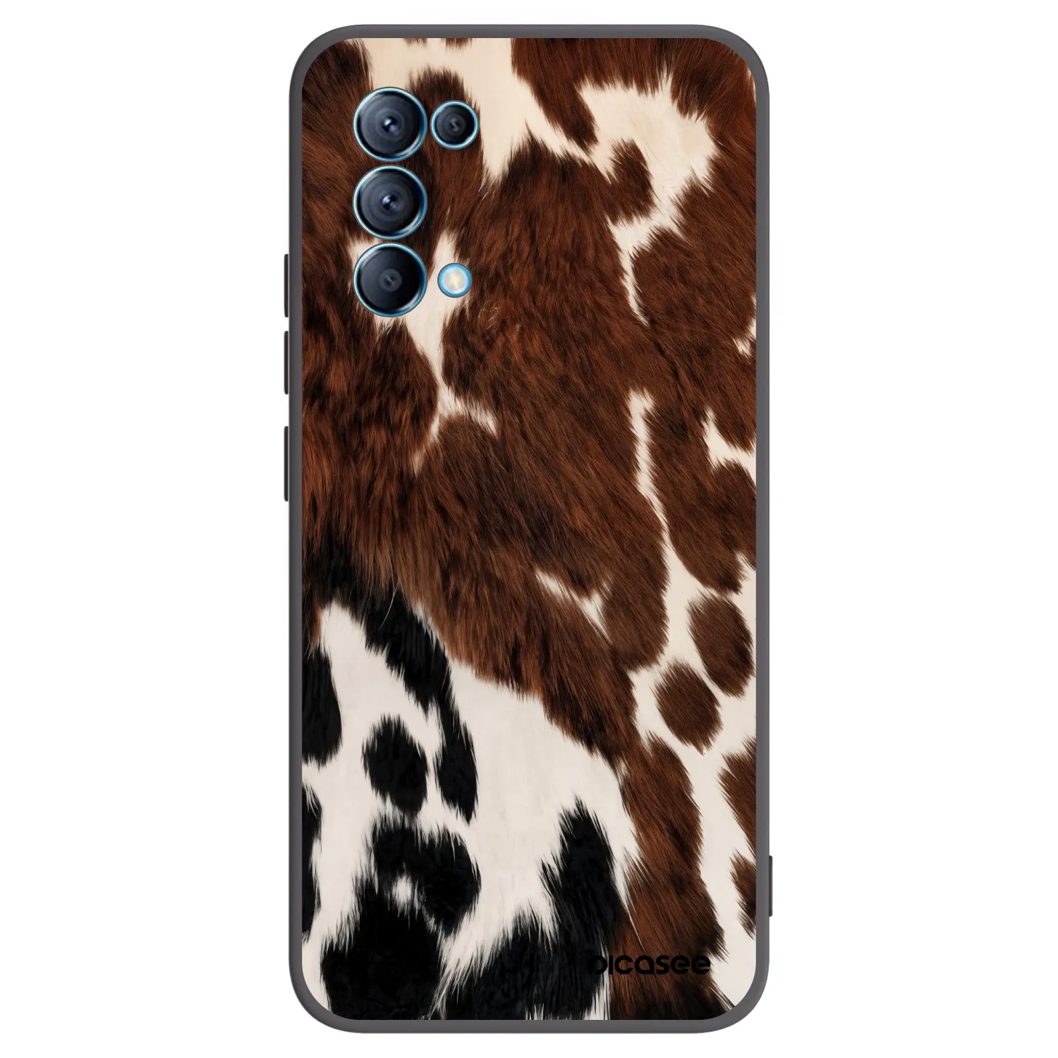 Picasee silikonový černý obal pro OPPO Reno 5 5G - Rust