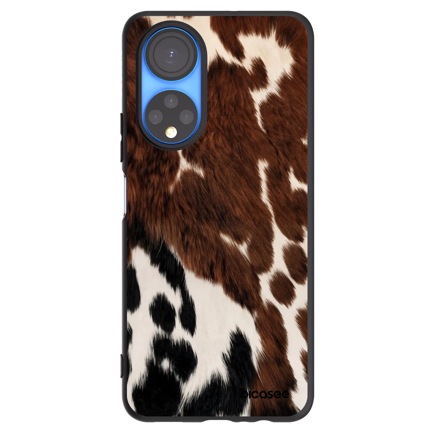 Picasee silikonový černý obal pro Honor X7 - Rust
