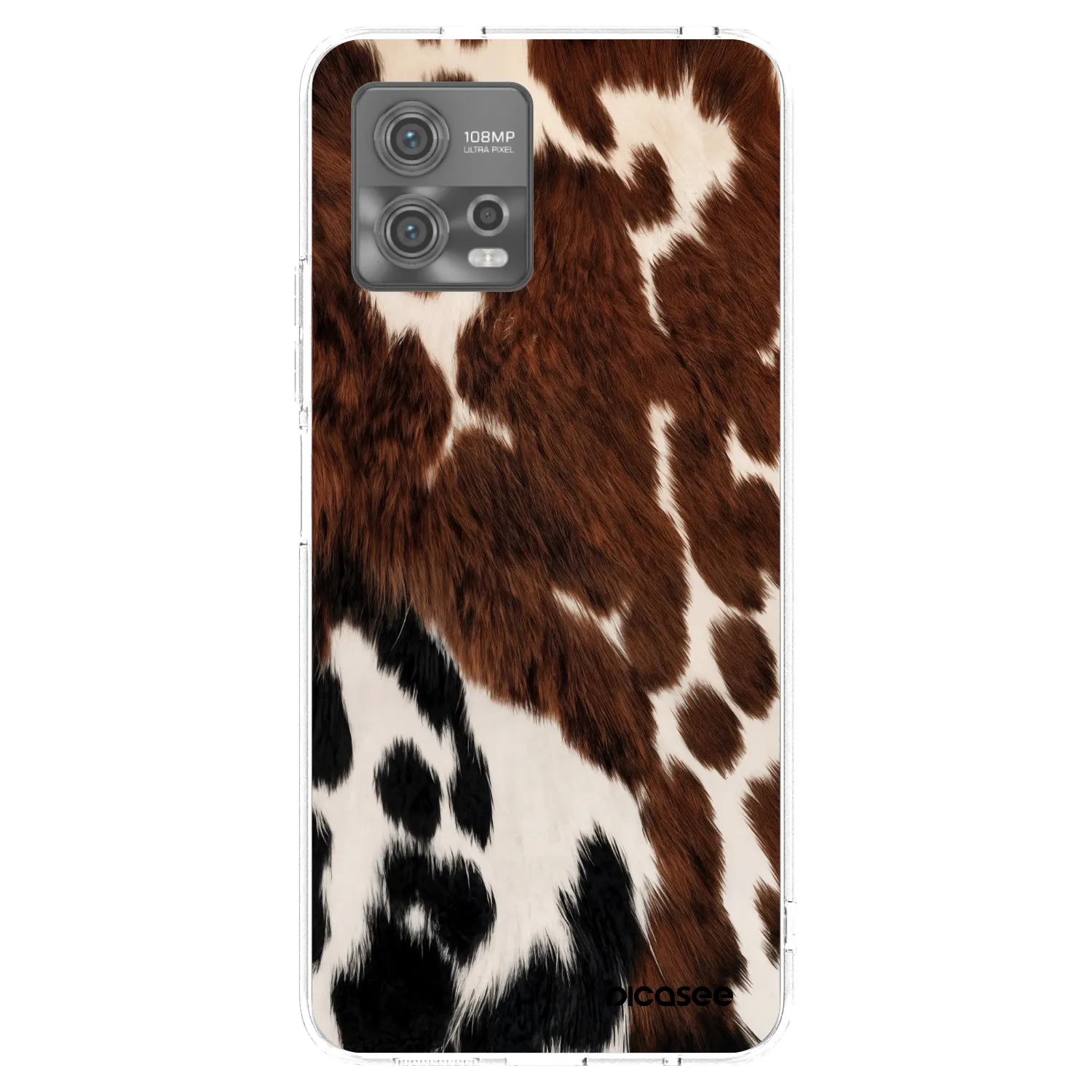 Picasee silikonový průhledný obal pro Motorola Moto G72 - Rust