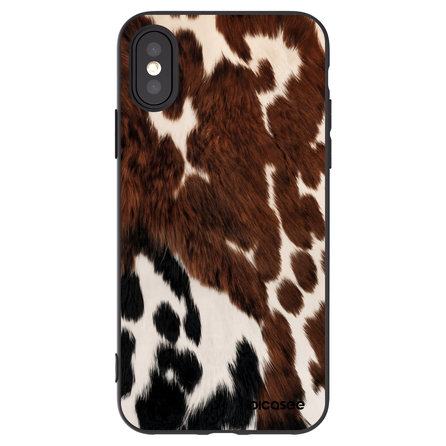 Picasee silikonový černý obal pro Apple iPhone X/XS - Rust