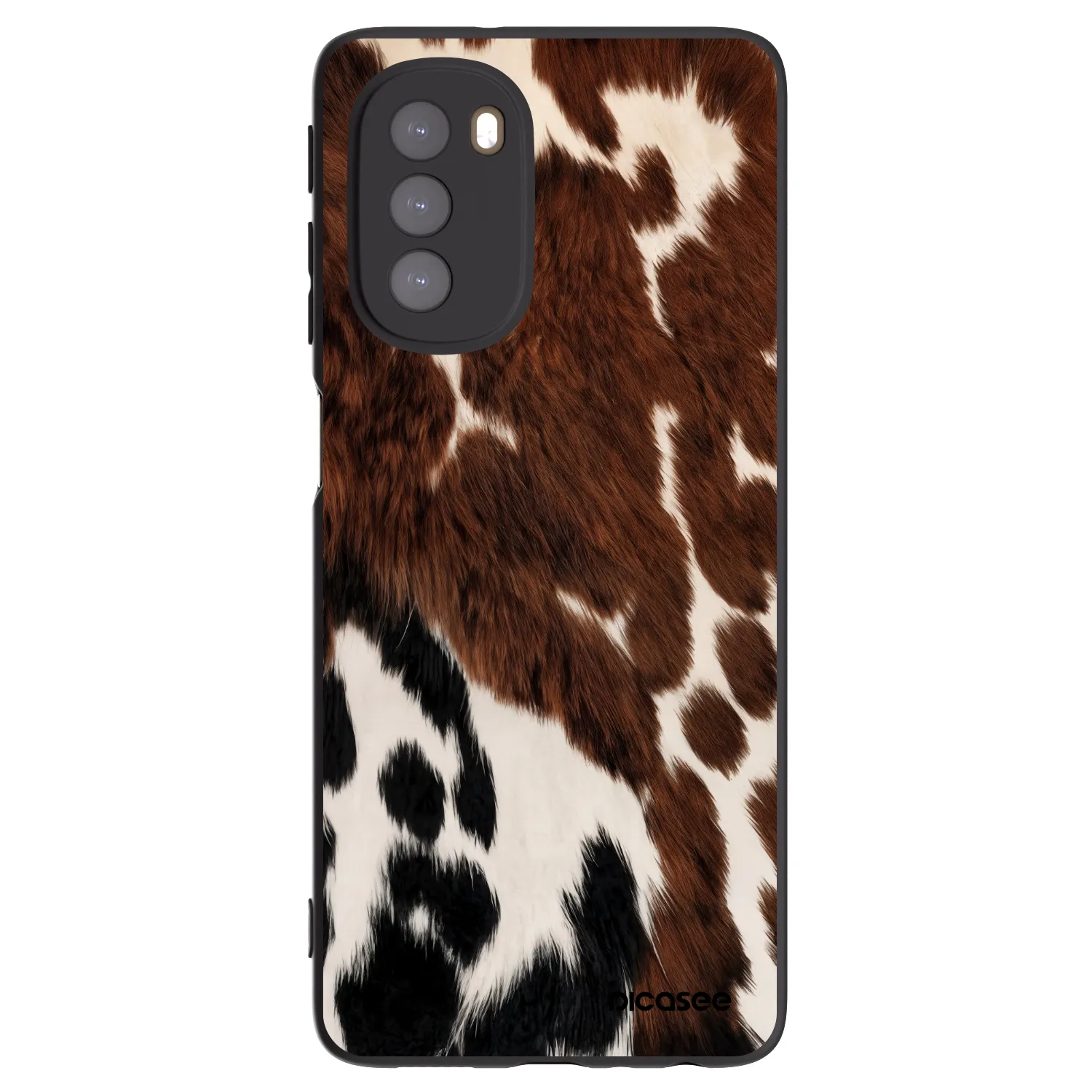 Picasee silikonový černý obal pro Motorola Moto G51 - Rust