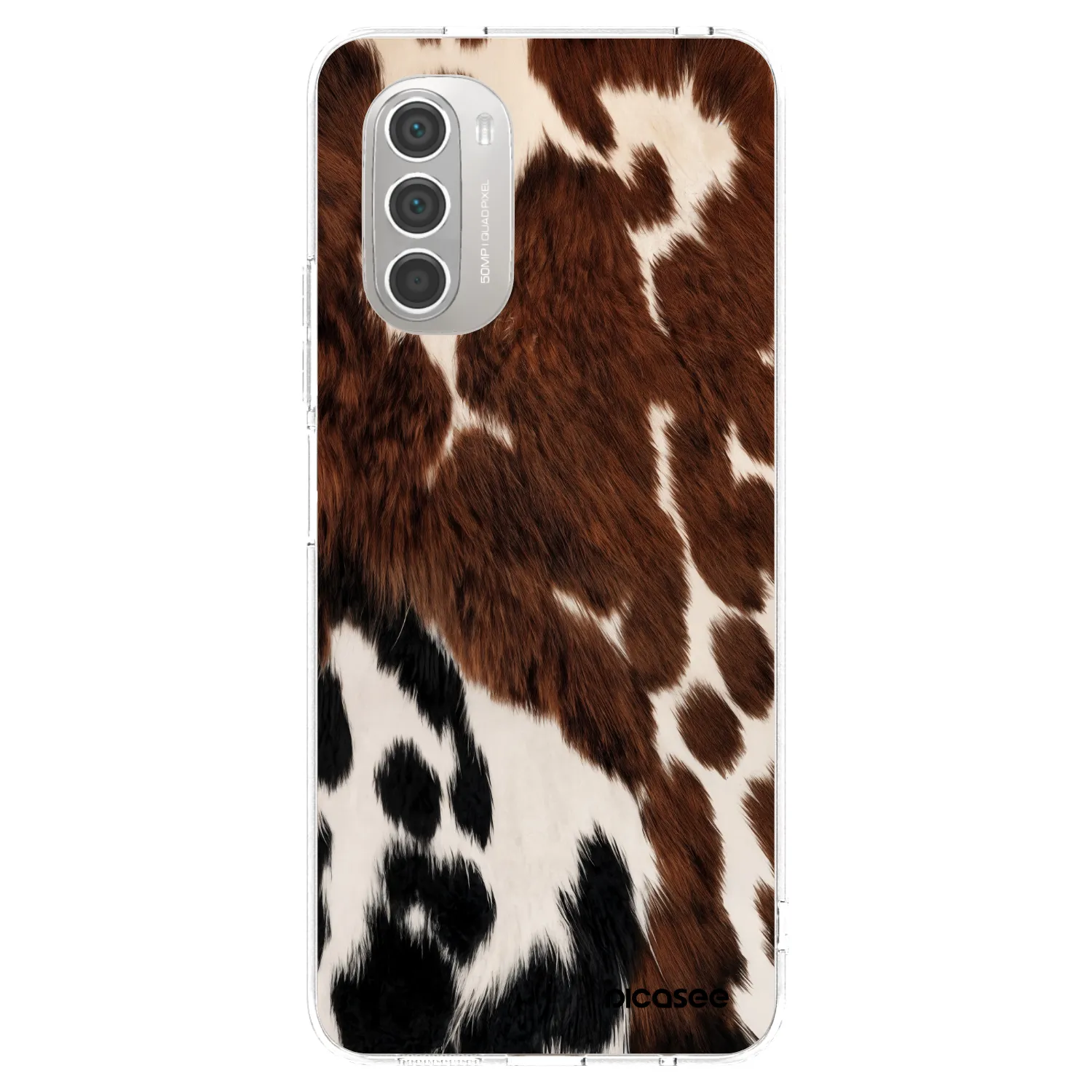 Picasee silikonový průhledný obal pro Motorola Moto G51 - Rust