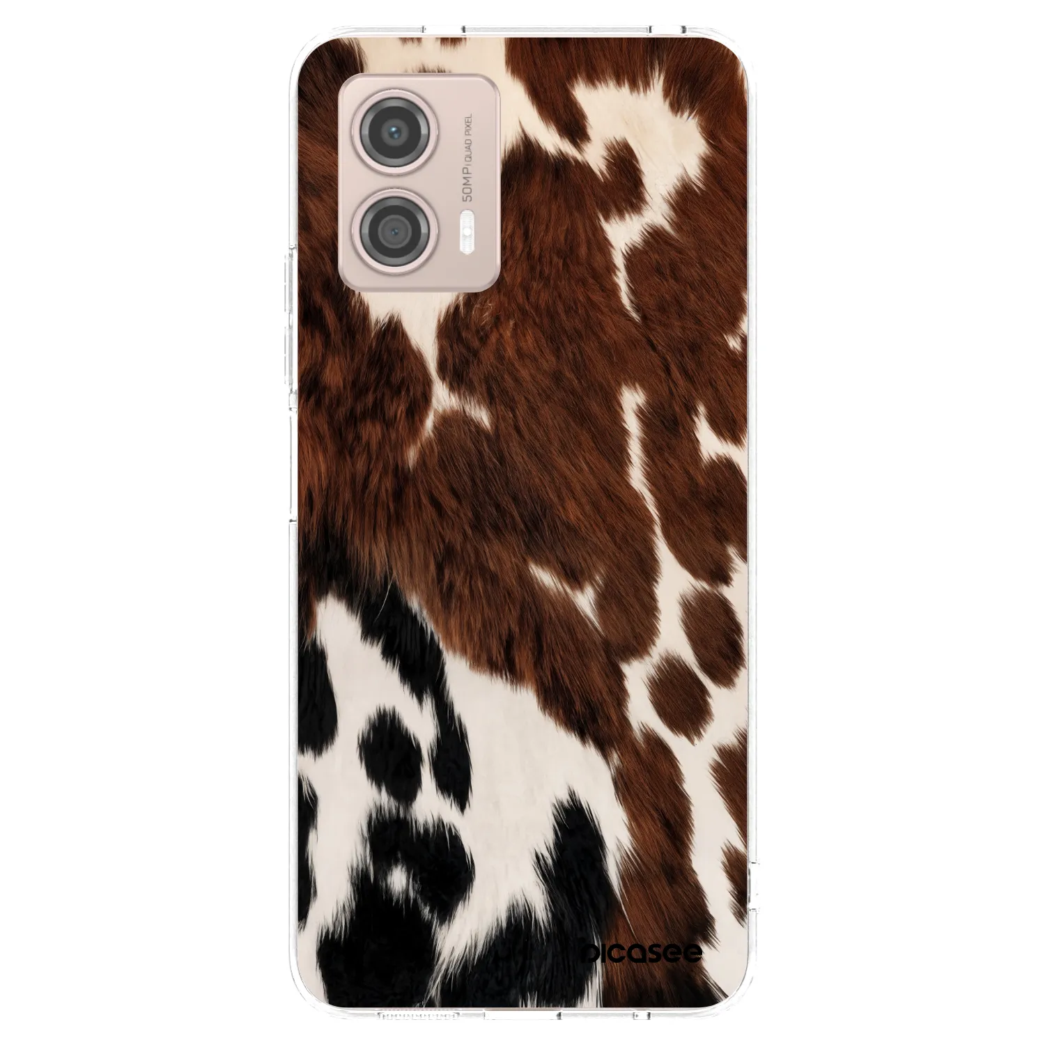 Picasee silikonový průhledný obal pro Motorola Moto G53 5G - Rust