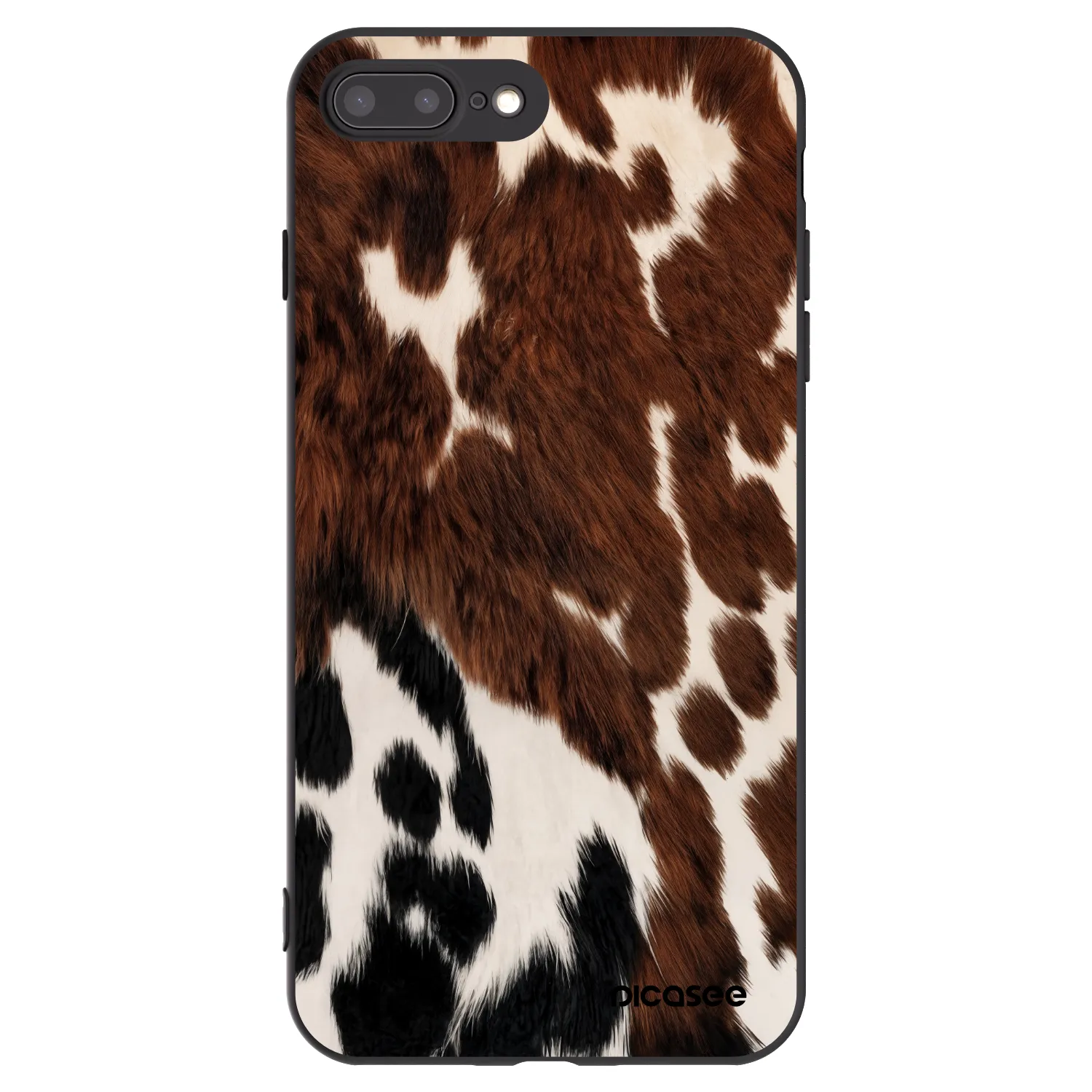 Picasee silikonový černý obal pro Apple iPhone 8 Plus - Rust