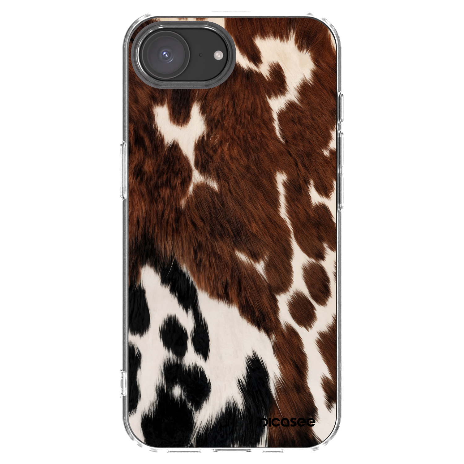 Picasee silikonový průhledný obal pro Apple iPhone 16e - Rust