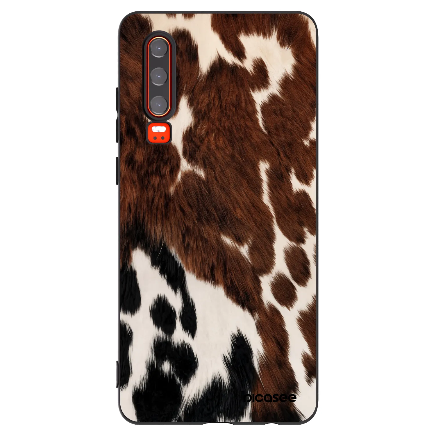 Picasee silikonový černý obal pro Huawei P30 - Rust