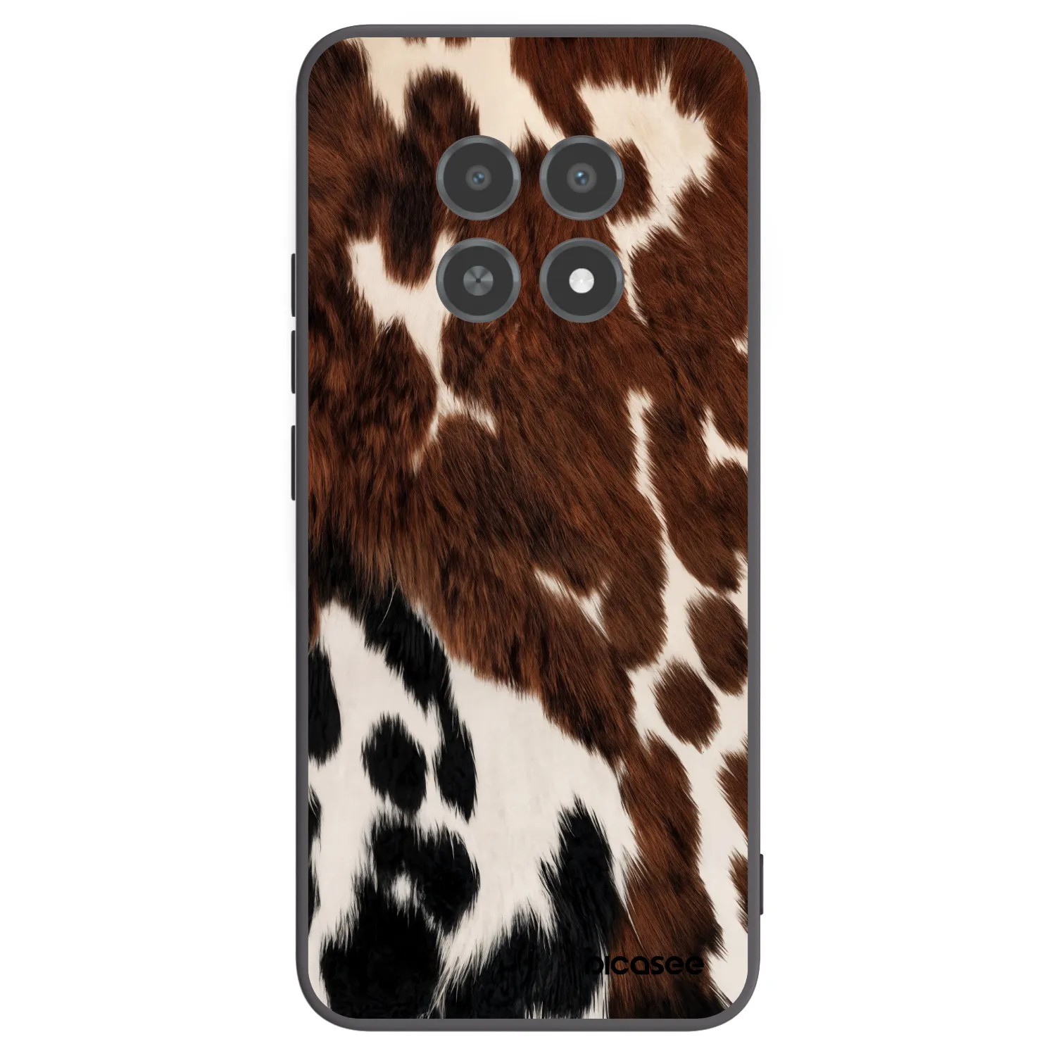 Picasee silikonový černý obal pro Realme 12X - Rust