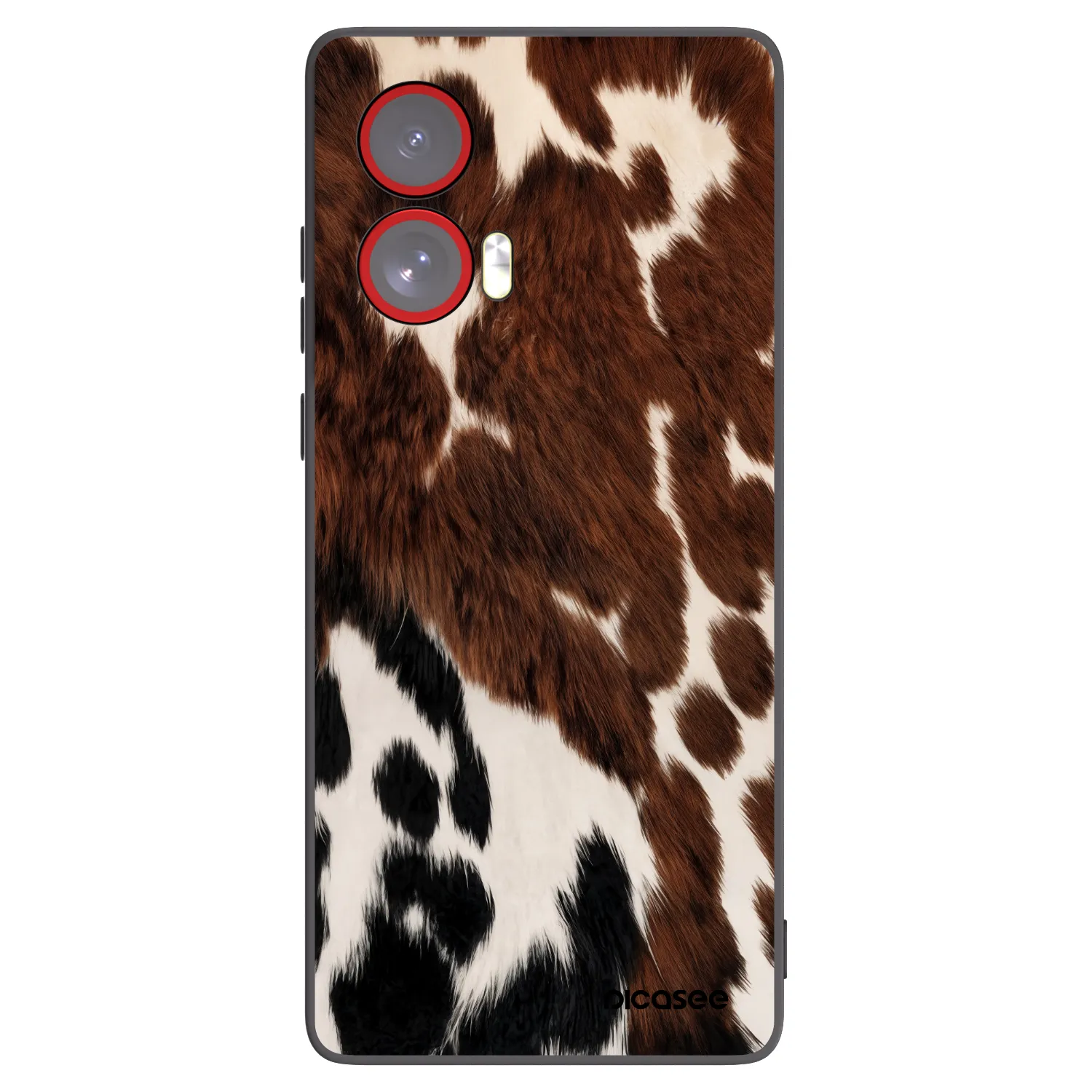 Picasee silikonový černý obal pro Motorola Edge 50 Fusion - Rust