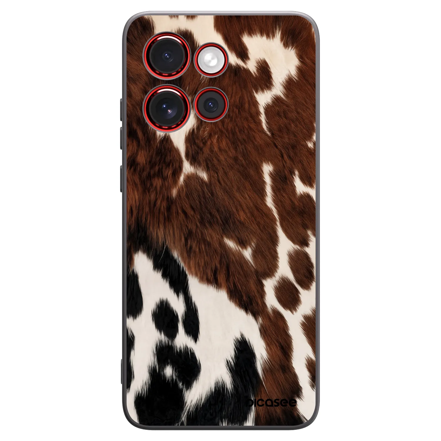 Picasee silikonový černý obal pro Motorola Edge 60 Neo 5G - Rust