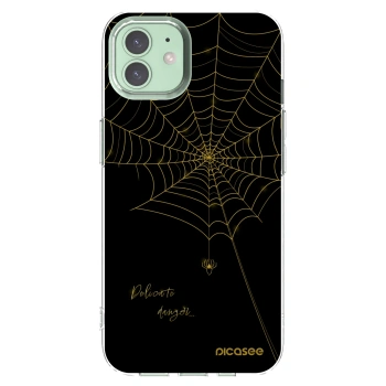 Picasee silikonový průhledný obal pro Apple iPhone 12 - Delicate danger