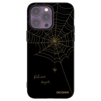 Picasee silikonový černý obal pro Apple iPhone 14 Pro Max - Delicate danger