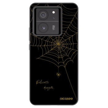 Picasee silikonový černý obal pro Xiaomi 13T Pro - Delicate danger