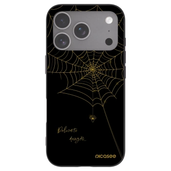 Picasee silikonový černý obal pro Apple iPhone 18 Pro - Delicate danger
