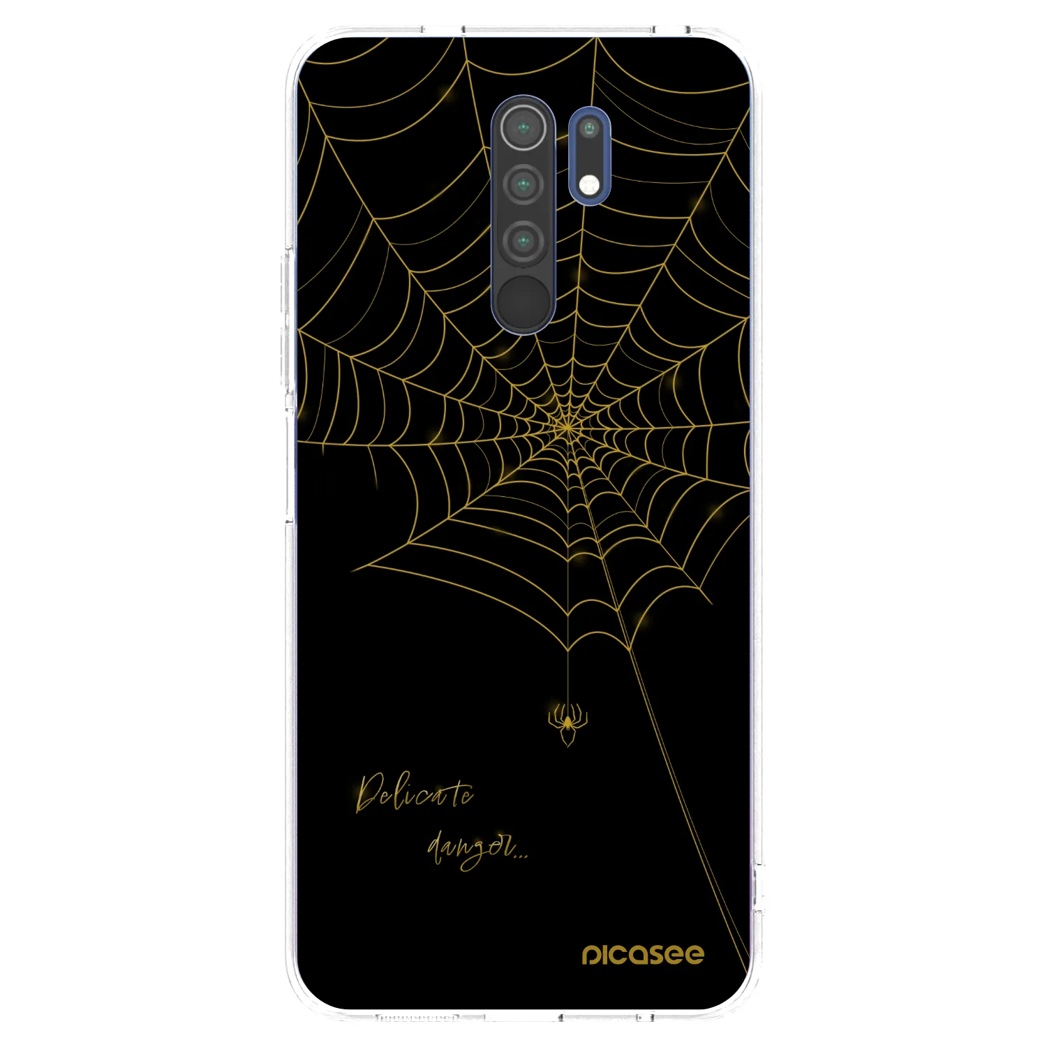 Picasee silikonový průhledný obal pro Xiaomi Redmi 9 - Delicate danger