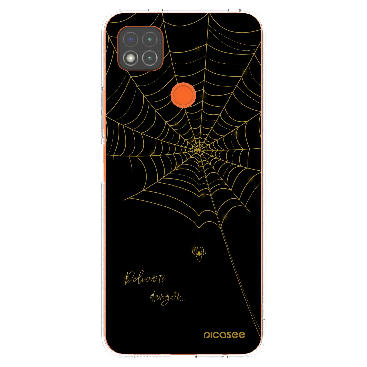 Picasee silikonový průhledný obal pro Xiaomi Redmi 9C - Delicate danger