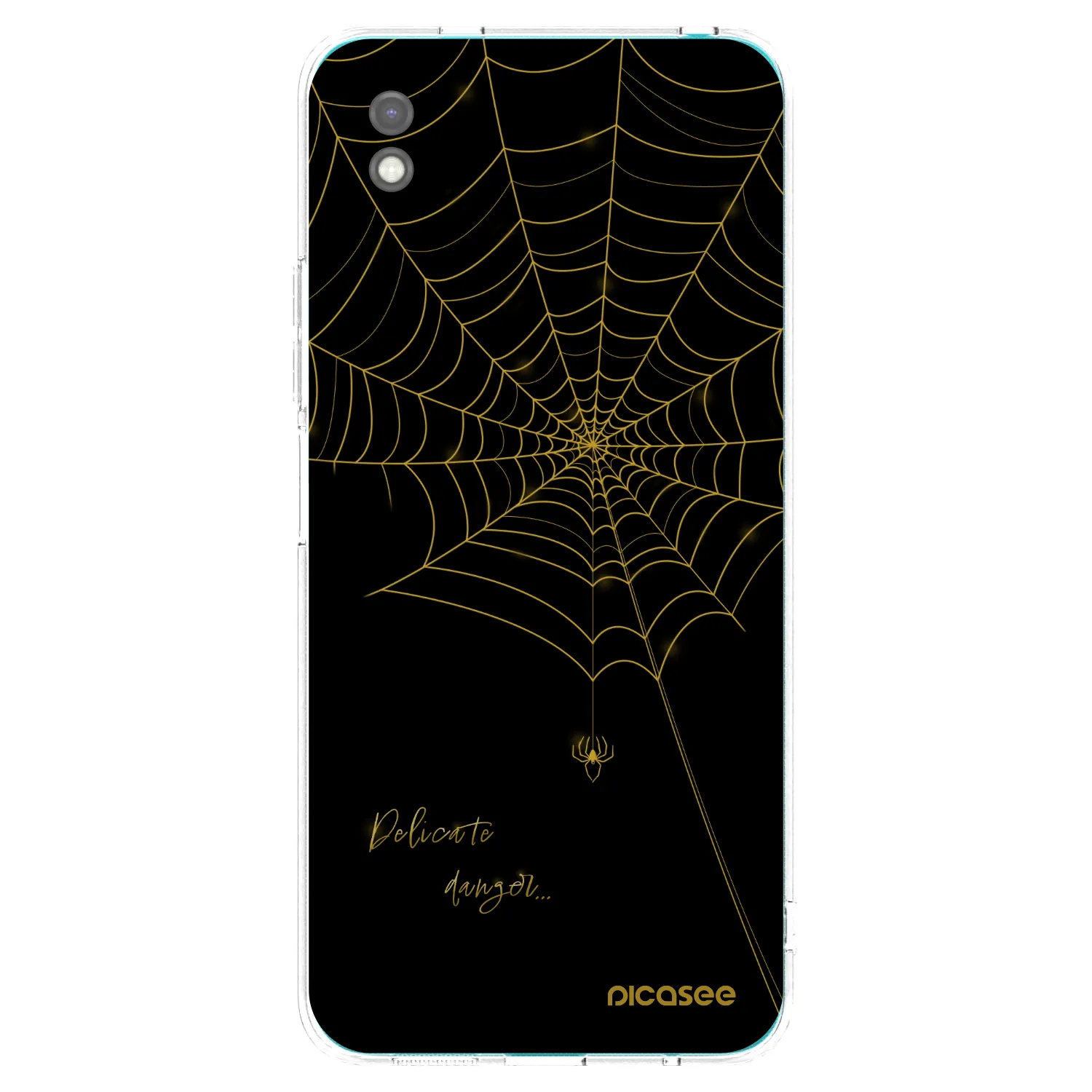 Picasee silikonový černý obal pro Xiaomi Redmi 9A - Delicate danger