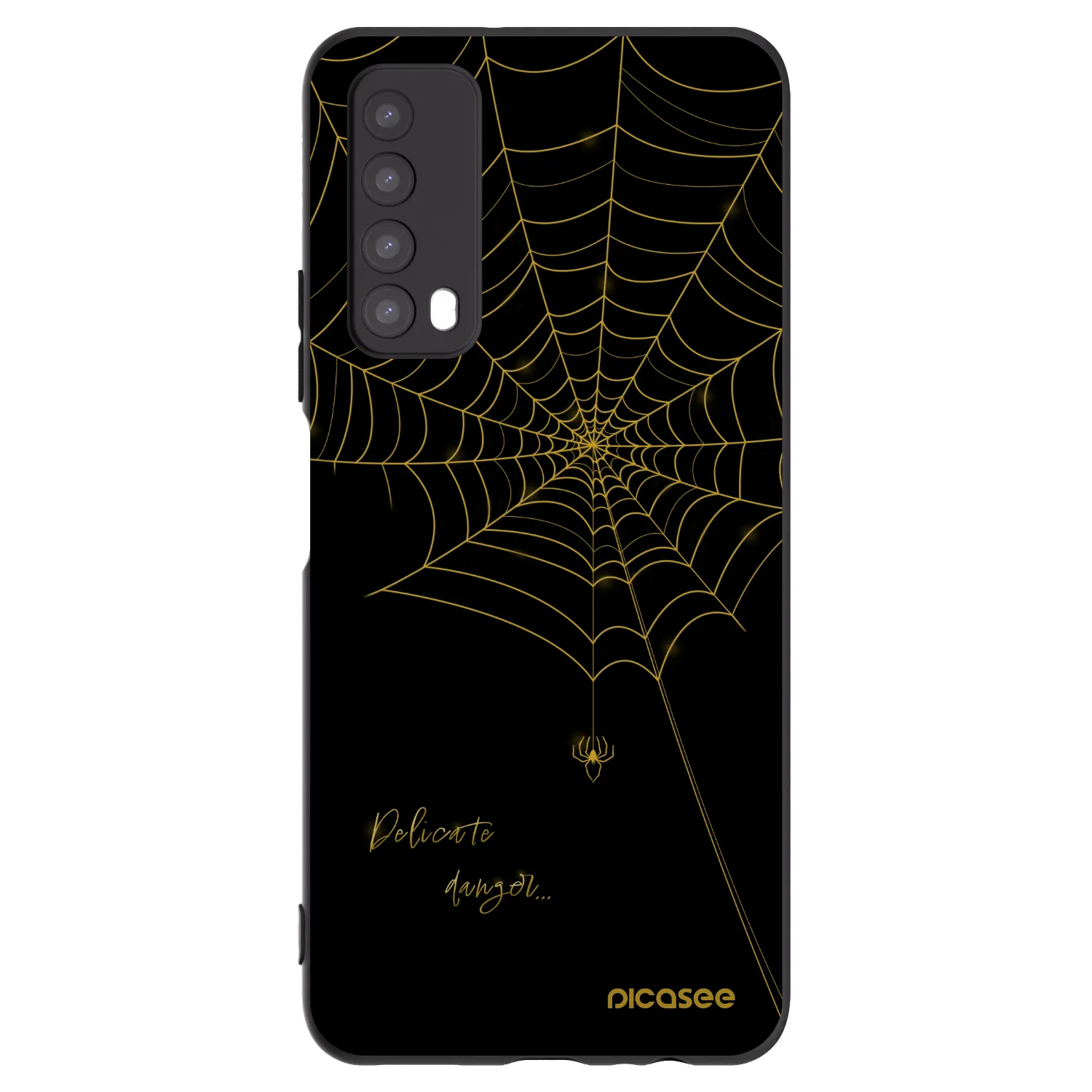 Picasee silikonový černý obal pro Huawei P Smart 2021 - Delicate danger
