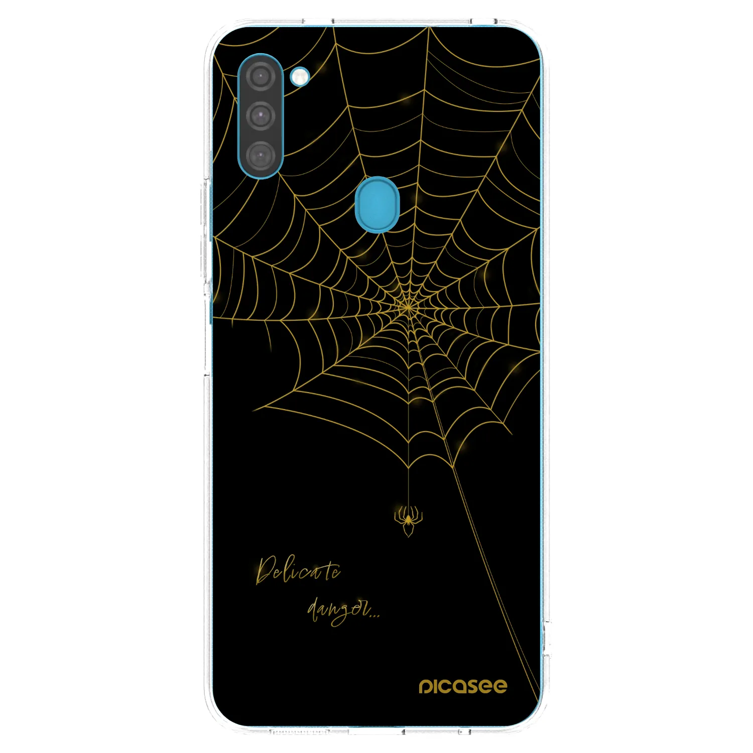 Picasee silikonový průhledný obal pro Samsung Galaxy M11 - Delicate danger