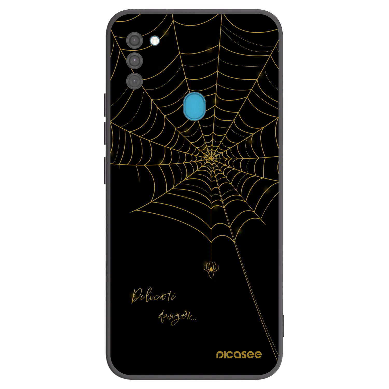Picasee silikonový černý obal pro Samsung Galaxy M11 - Delicate danger
