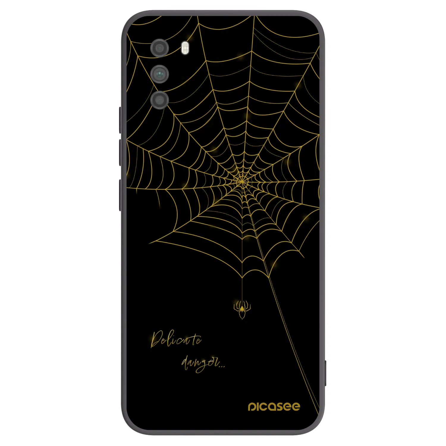 Picasee silikonový černý obal pro Xiaomi Poco M3 - Delicate danger