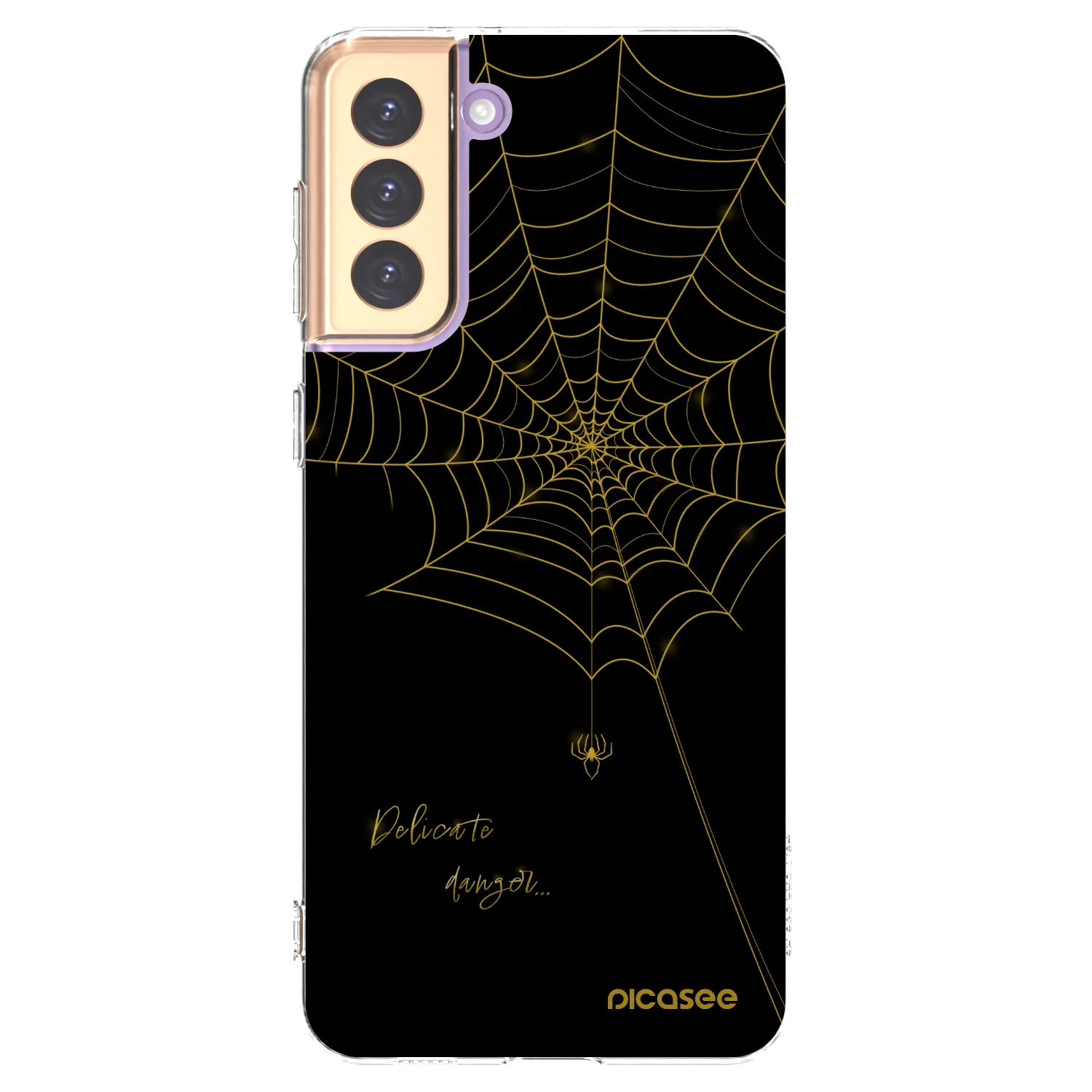 Picasee silikonový průhledný obal pro Samsung Galaxy S21+ 5G G996F - Delicate danger