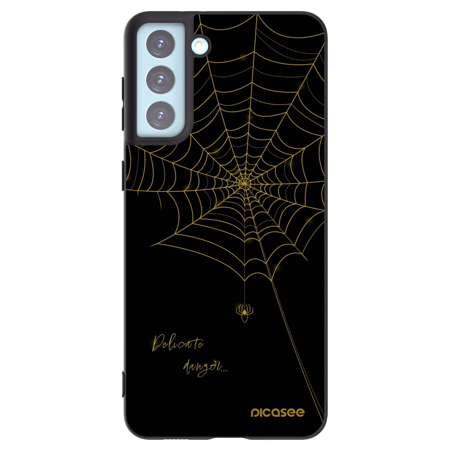 Picasee silikonový černý obal pro Samsung Galaxy S21+ 5G G996F - Delicate danger