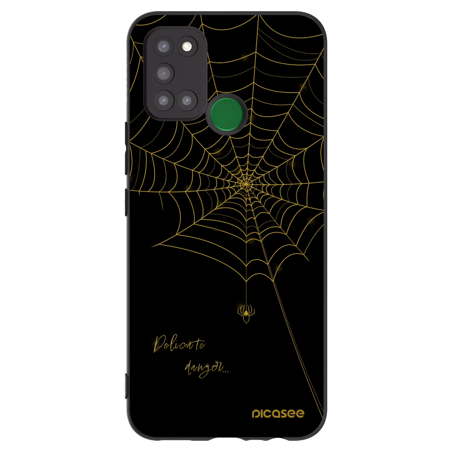 Picasee silikonový černý obal pro Realme 7i - Delicate danger