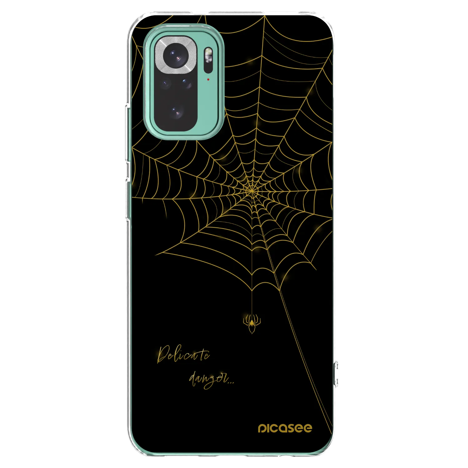 Picasee silikonový průhledný obal pro Xiaomi Redmi Note 10 Pro - Delicate danger